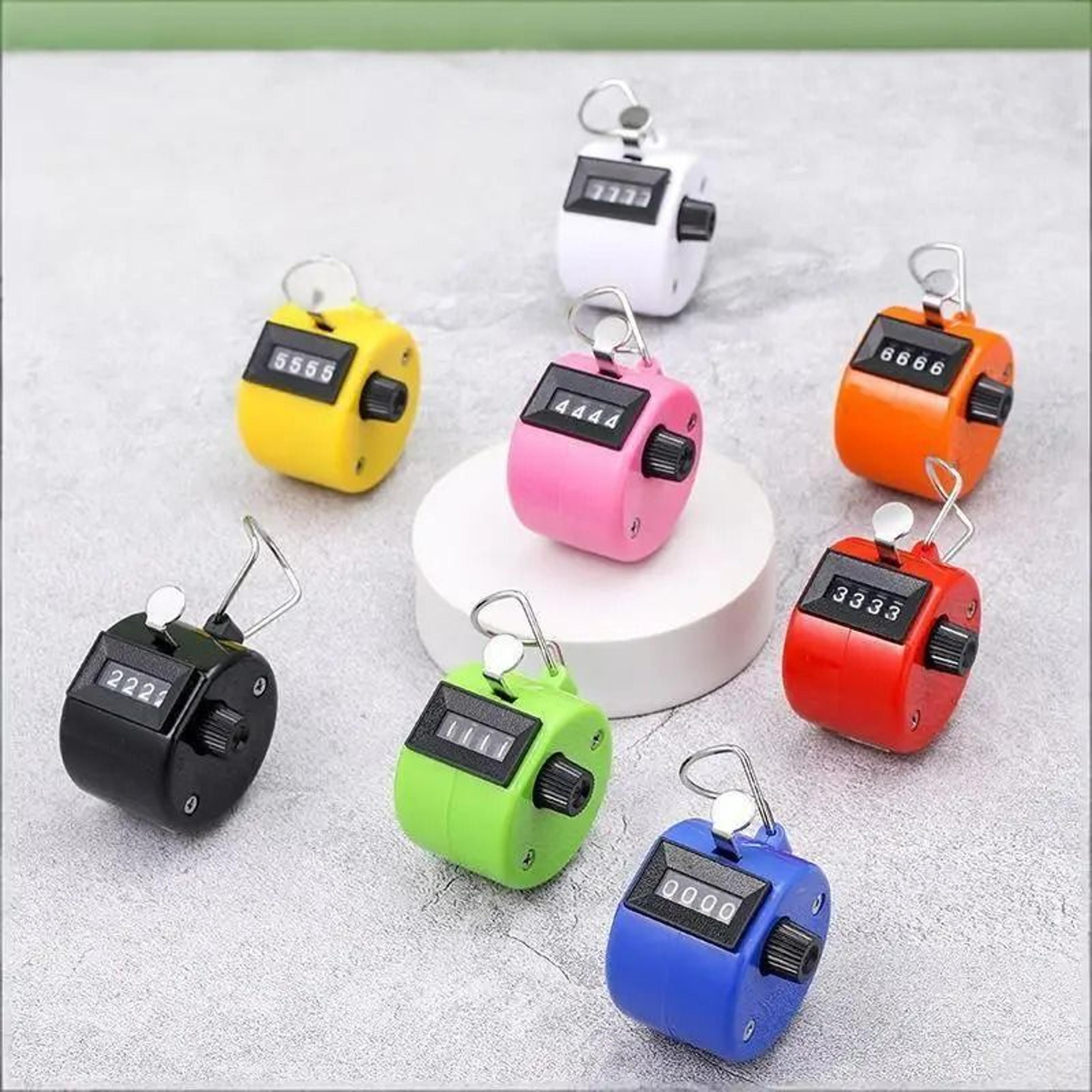 4-digit handheld mechanical tally counter manual palm clicker for inventory & attendance