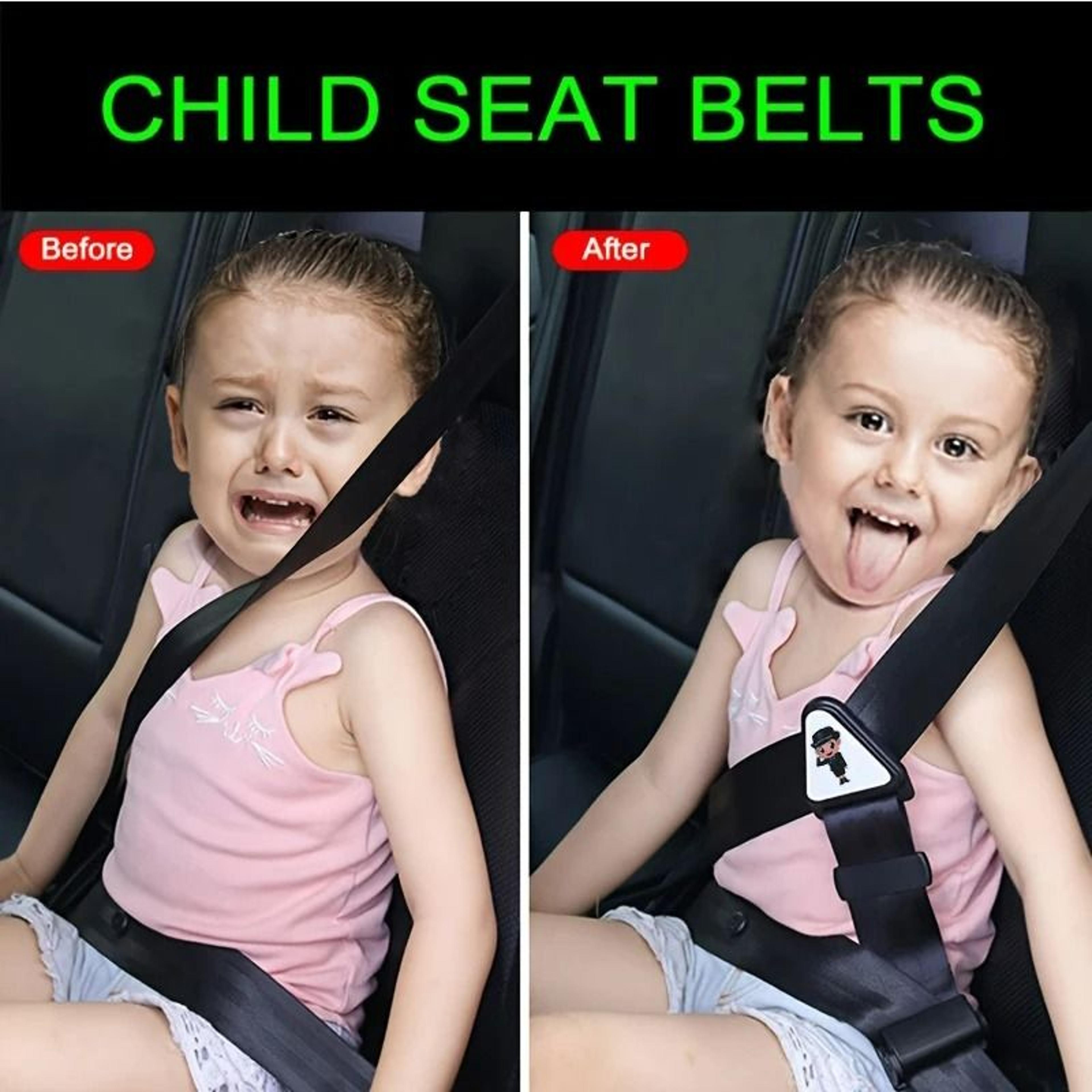 Adjustable Car Child Safety Belt Adjuster And AntiNeck Seat Belt Limiter 3