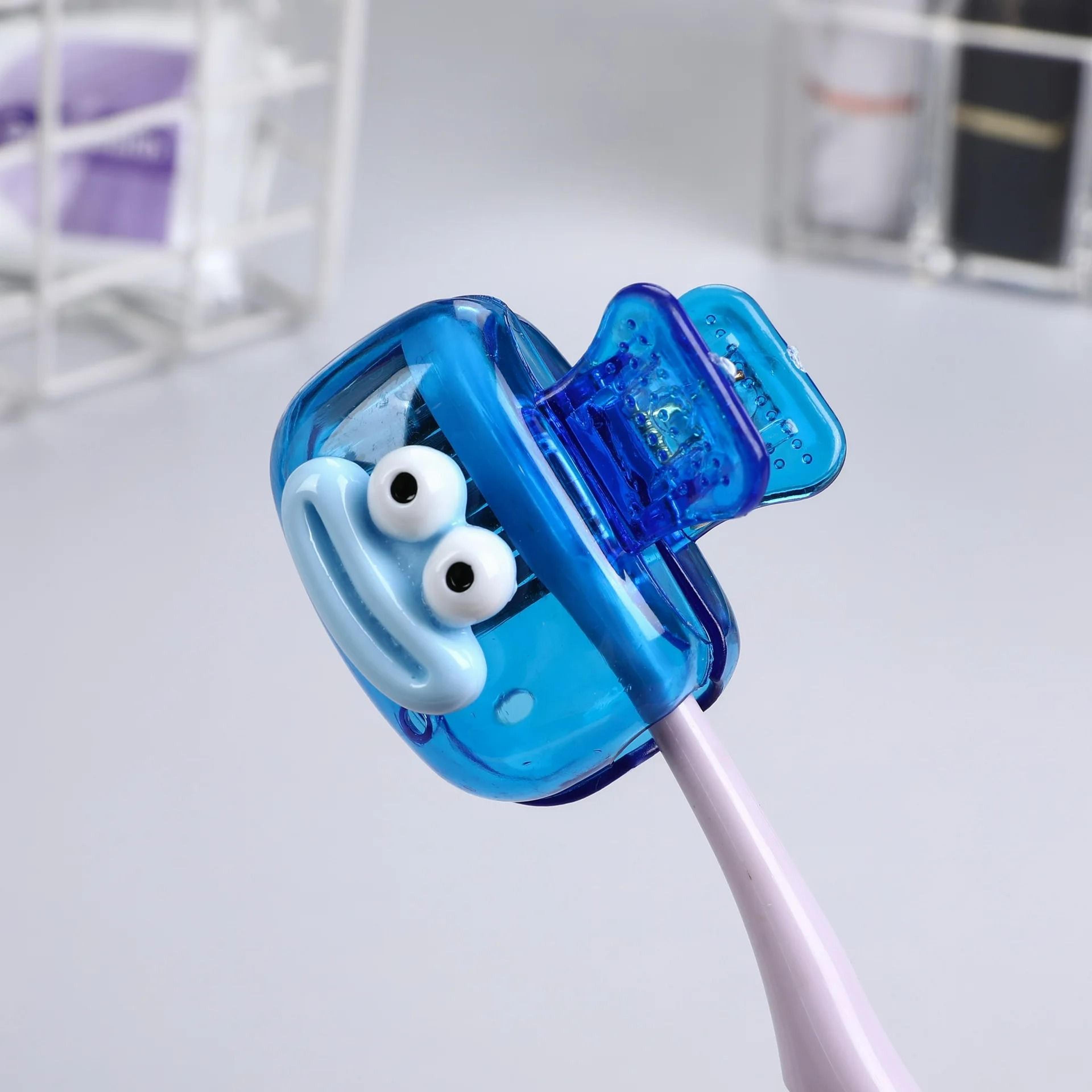 Portable Travel Toothbrush Head Covers With Snap Clip Protection 8