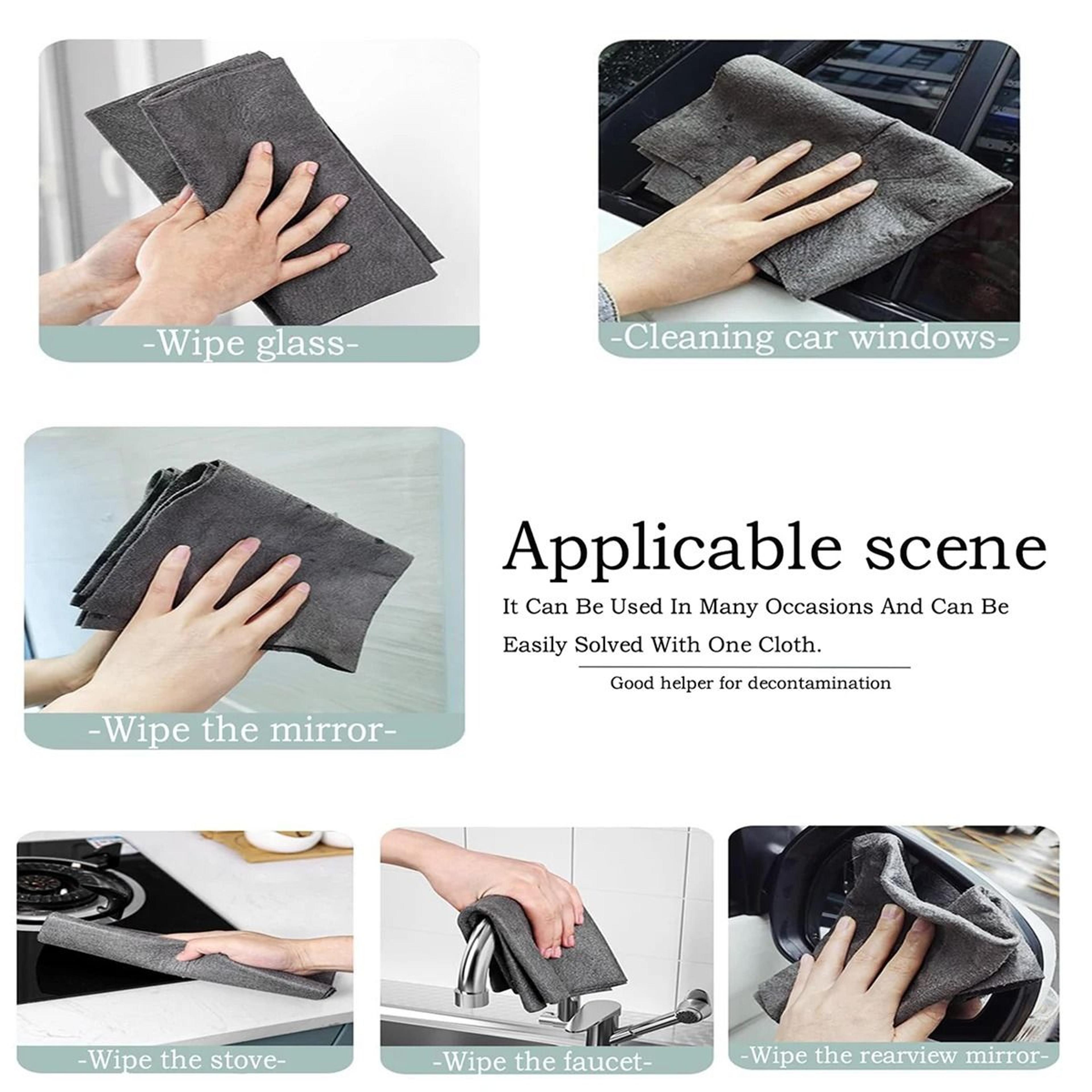 Thickened Microfiber Magic Cleaning Cloth For Glass Windows Mirrors And Cars 5