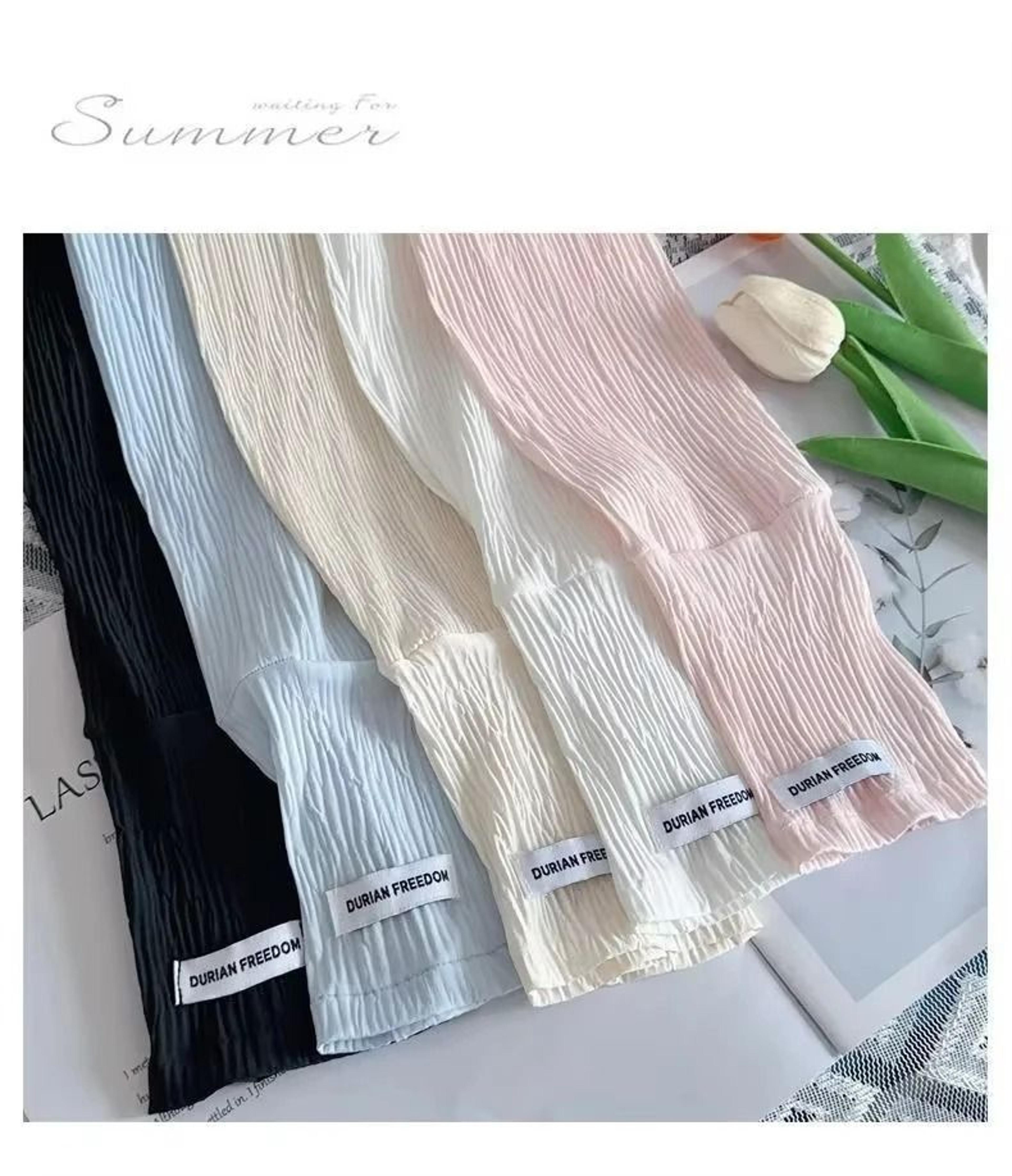 1 Pair Ice Silk Cooling Sunscreen Sleeves For Driving Cycling And UV Protection 5