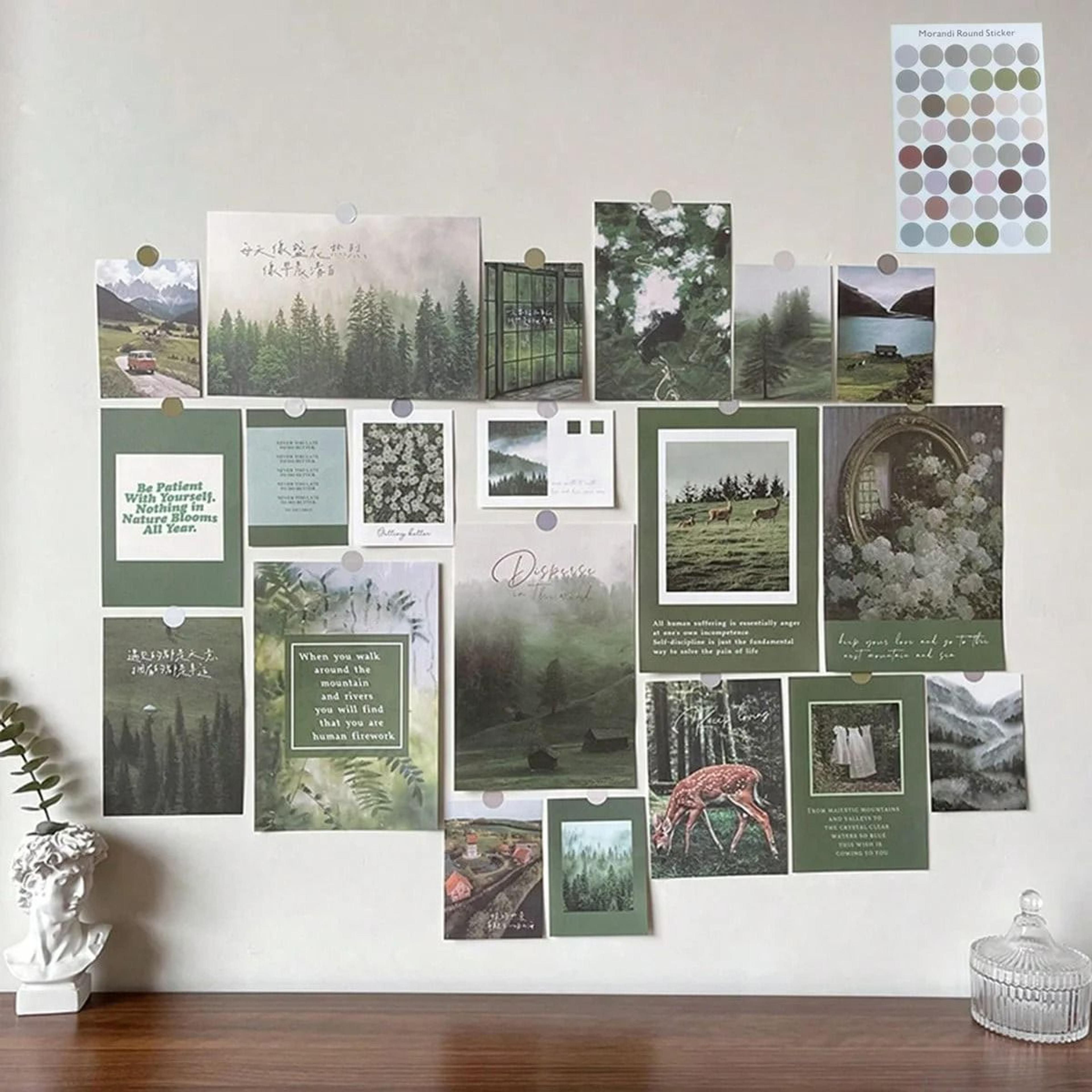 20Piece Natural Green Landscape Wall Decor And Aesthetic Gallery Poster Set 4