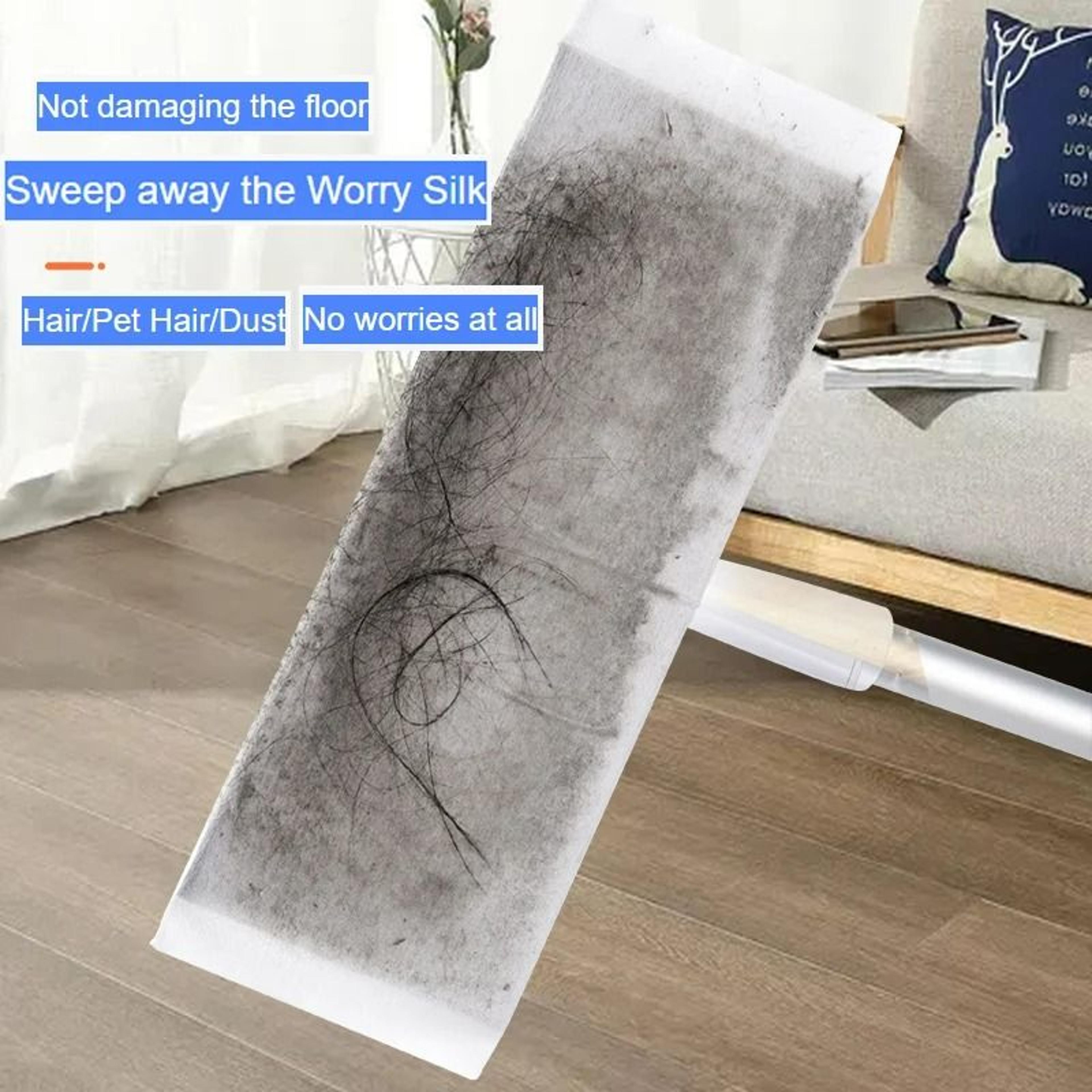 100Piece Disposable Electrostatic Dust Removal Paper Cloth Refills For Flat Mops 2