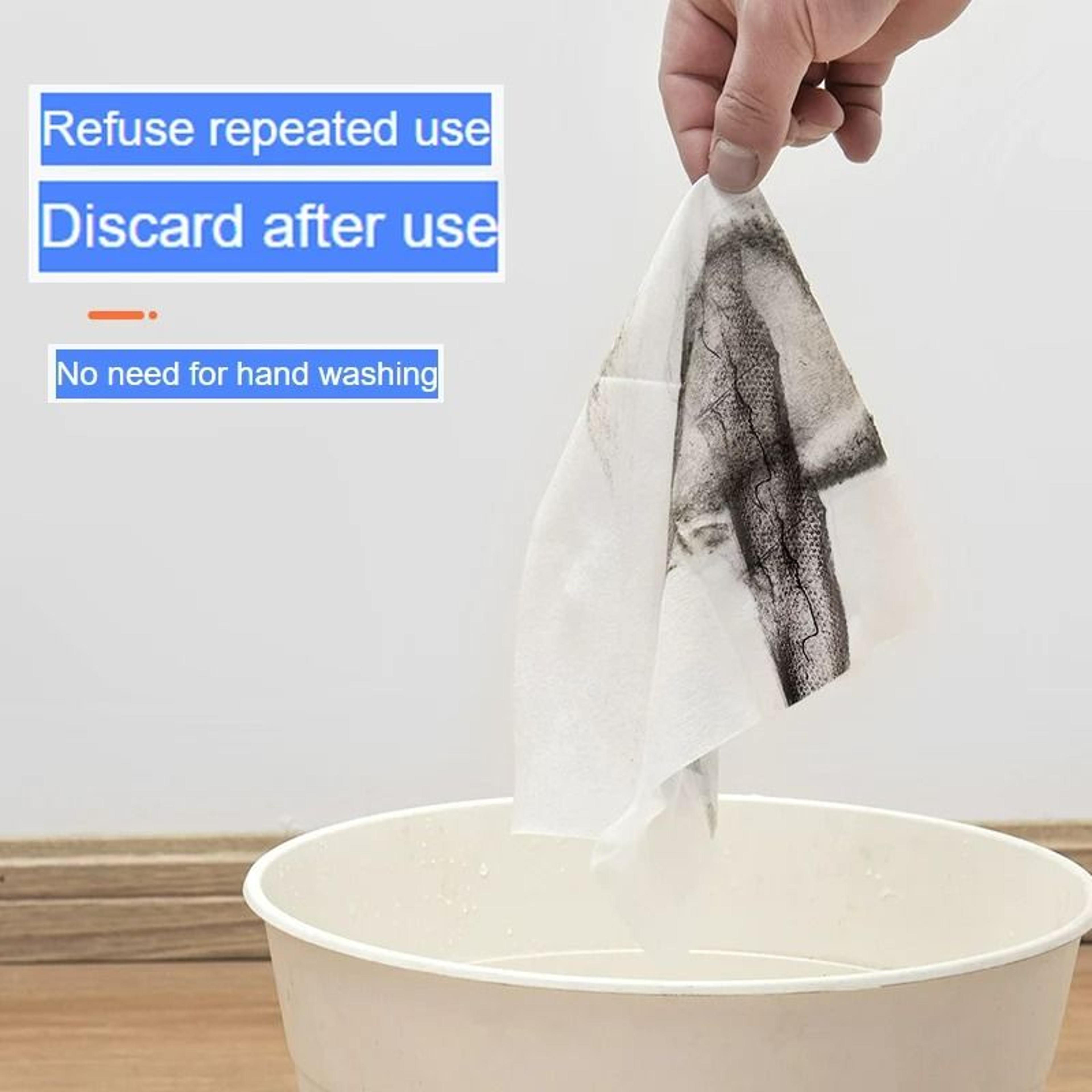 100Piece Disposable Electrostatic Dust Removal Paper Cloth Refills For Flat Mops 3
