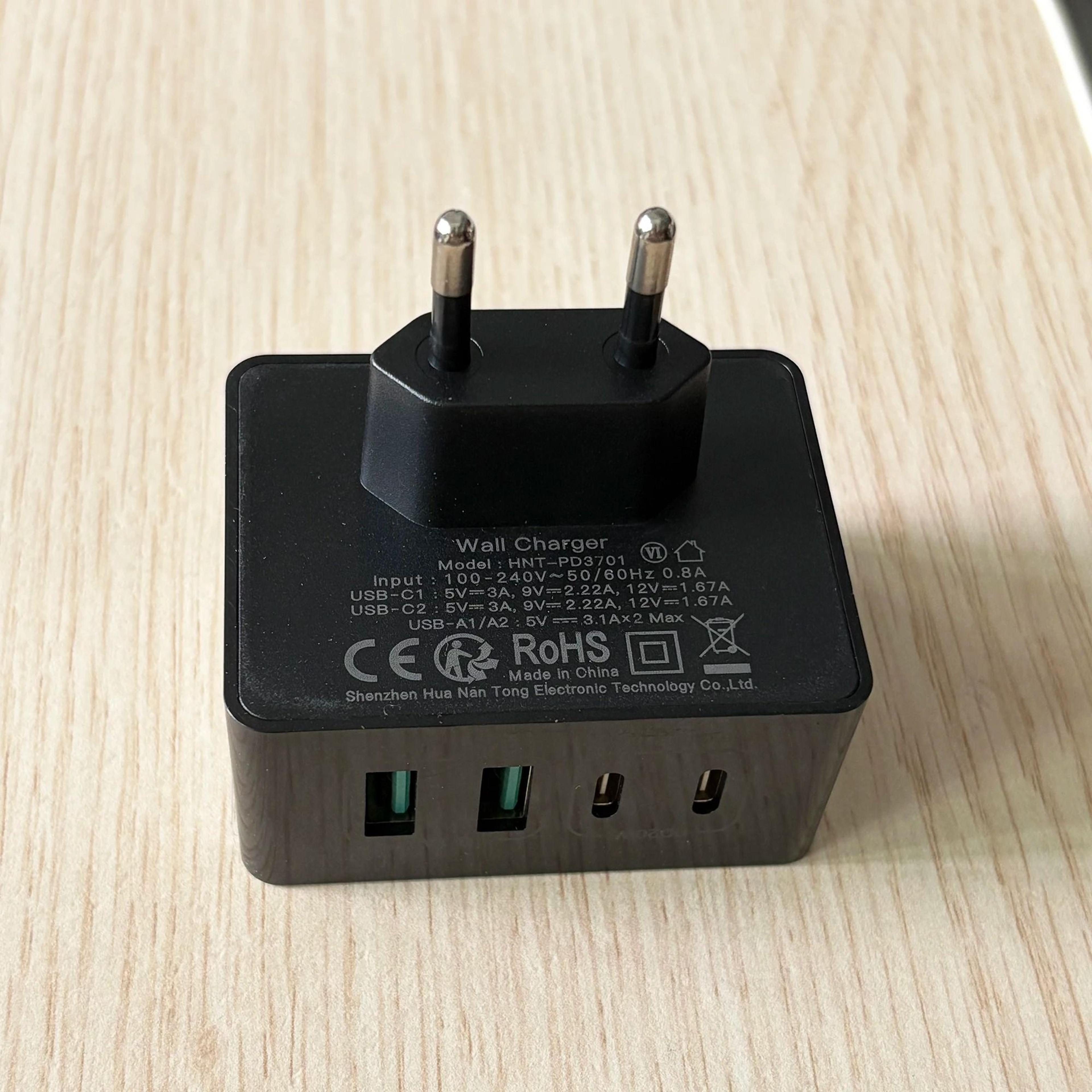 40W 4Port USBC  USBA Fast Charger Wall Adapter With PD  QC 30 Support 7