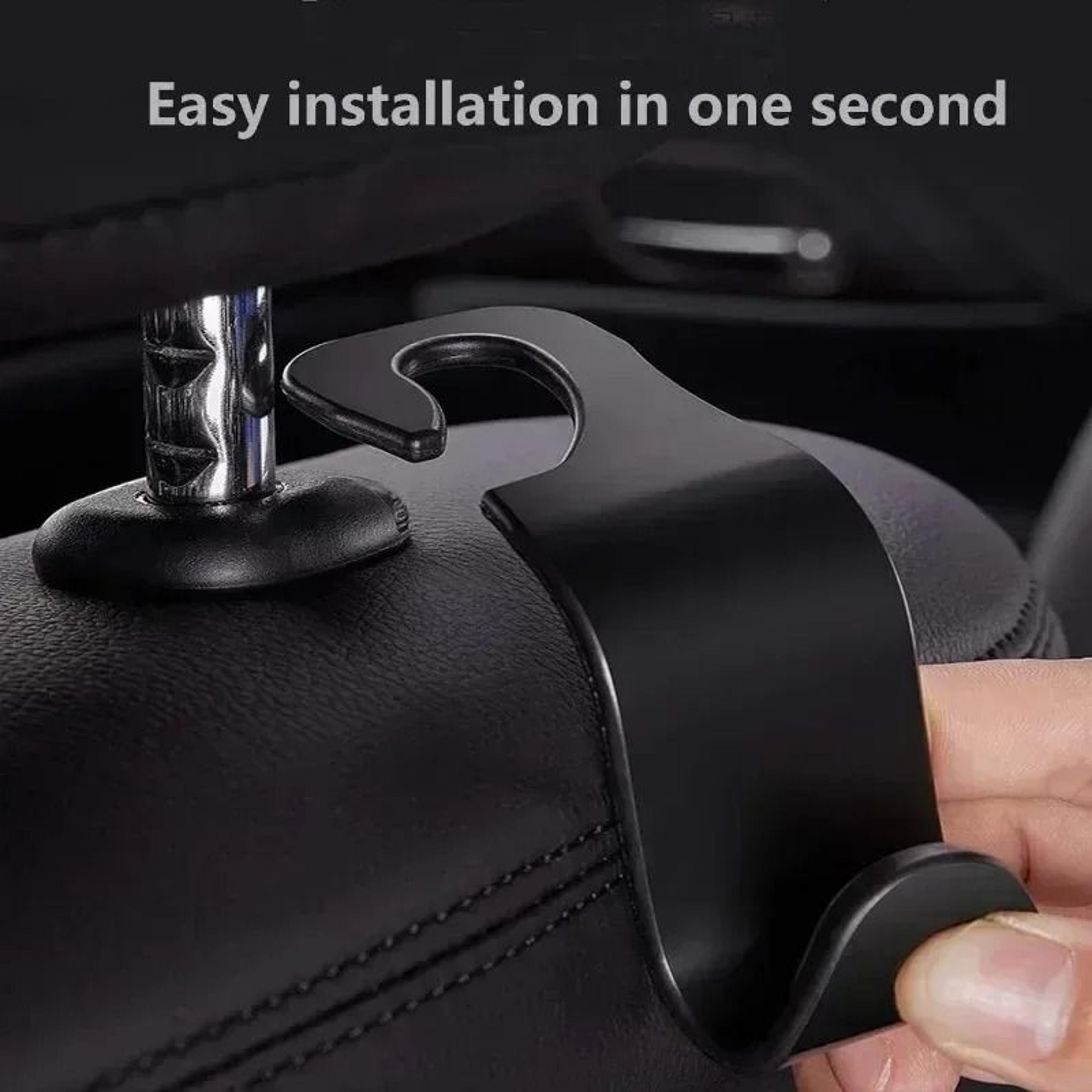 4Piece Car Headrest Seat Back Storage Organizer Hanger Hooks 5
