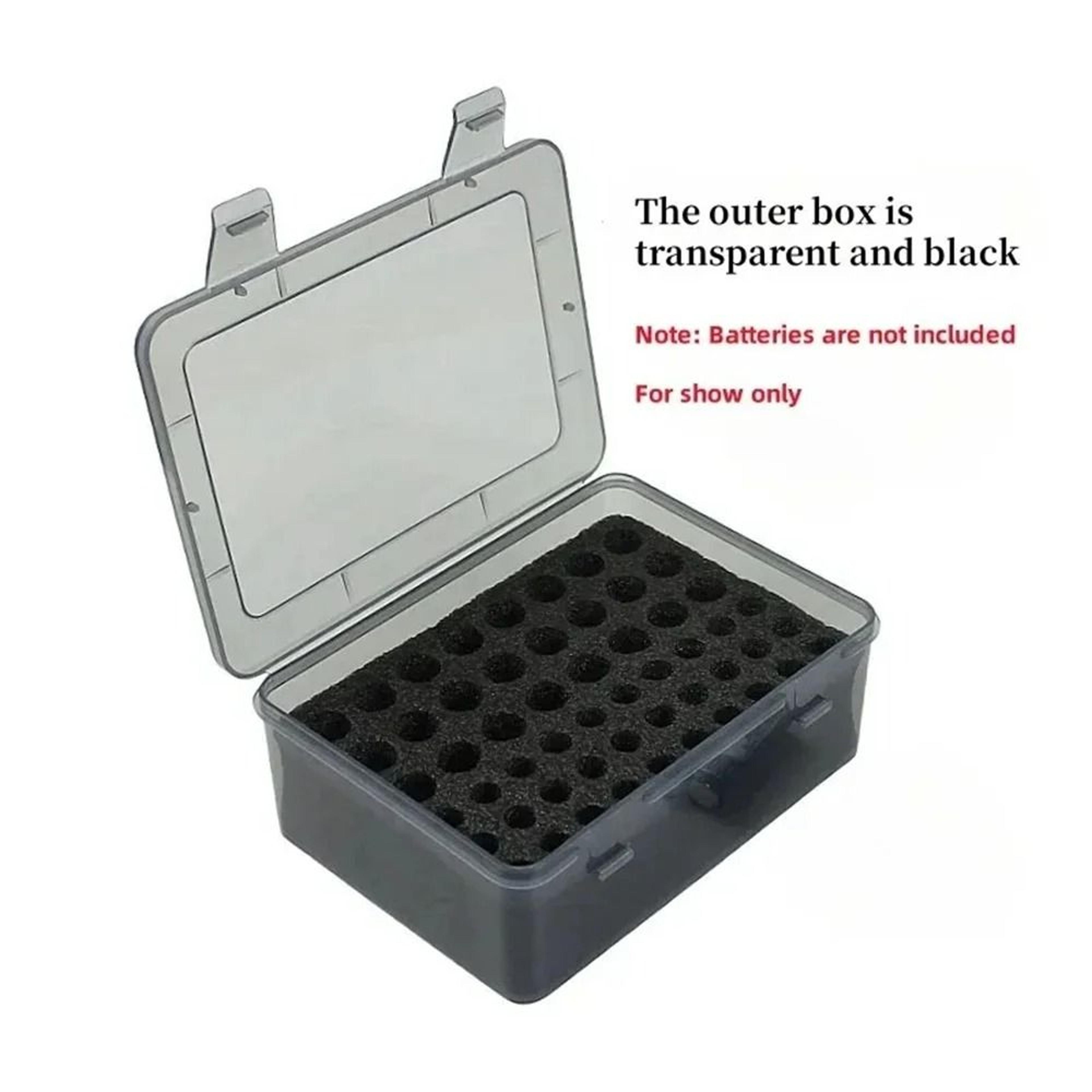 54Slot AA  AAA Battery Organizer Storage Case With Adjustable Compartments 3