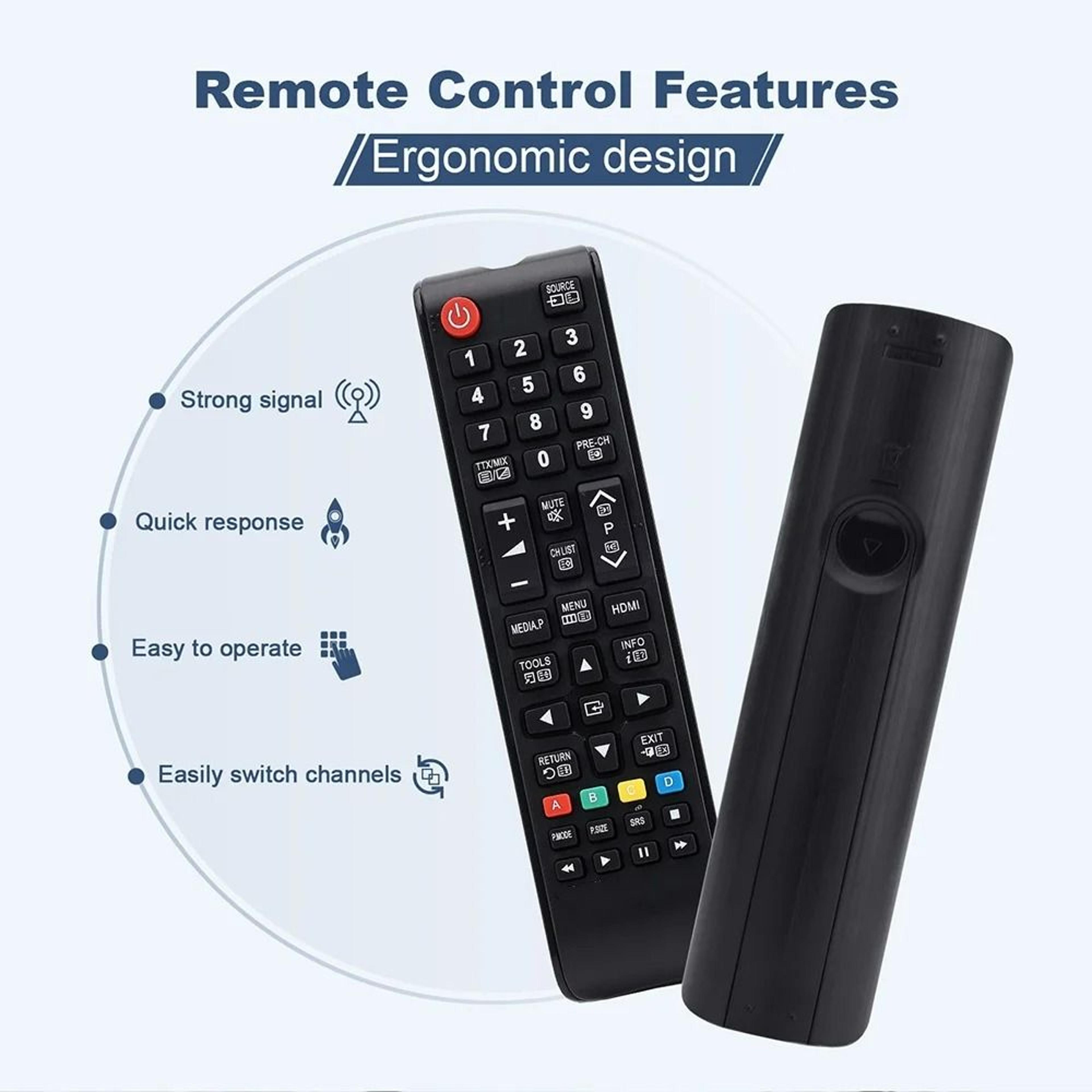 Replacement Universal Remote Control For Samsung LCD LED  HD Smart TVs AA5900741A 1