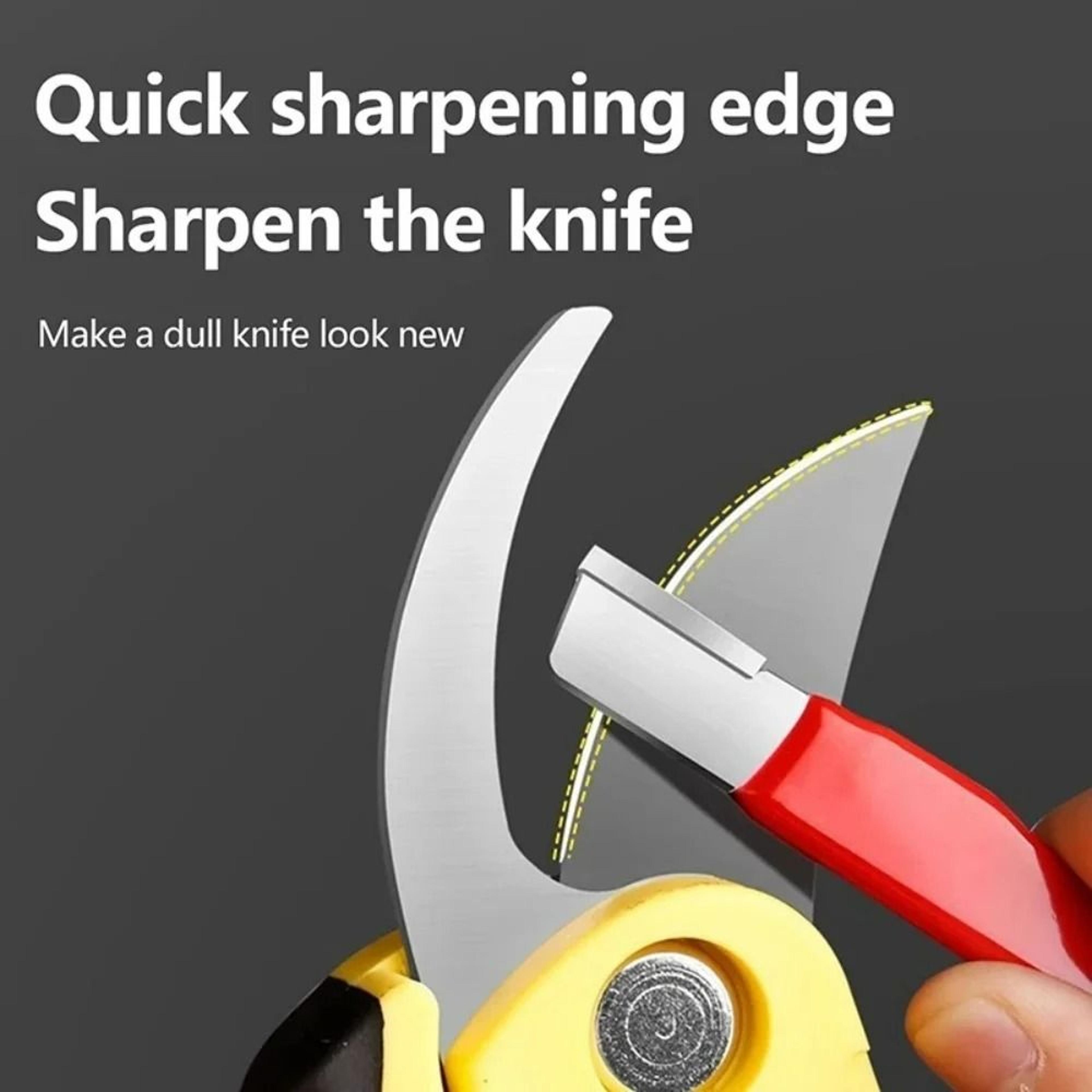 Professional 3Stage Tungsten Ceramic  Diamond Knife  Scissors Sharpener Tool 2