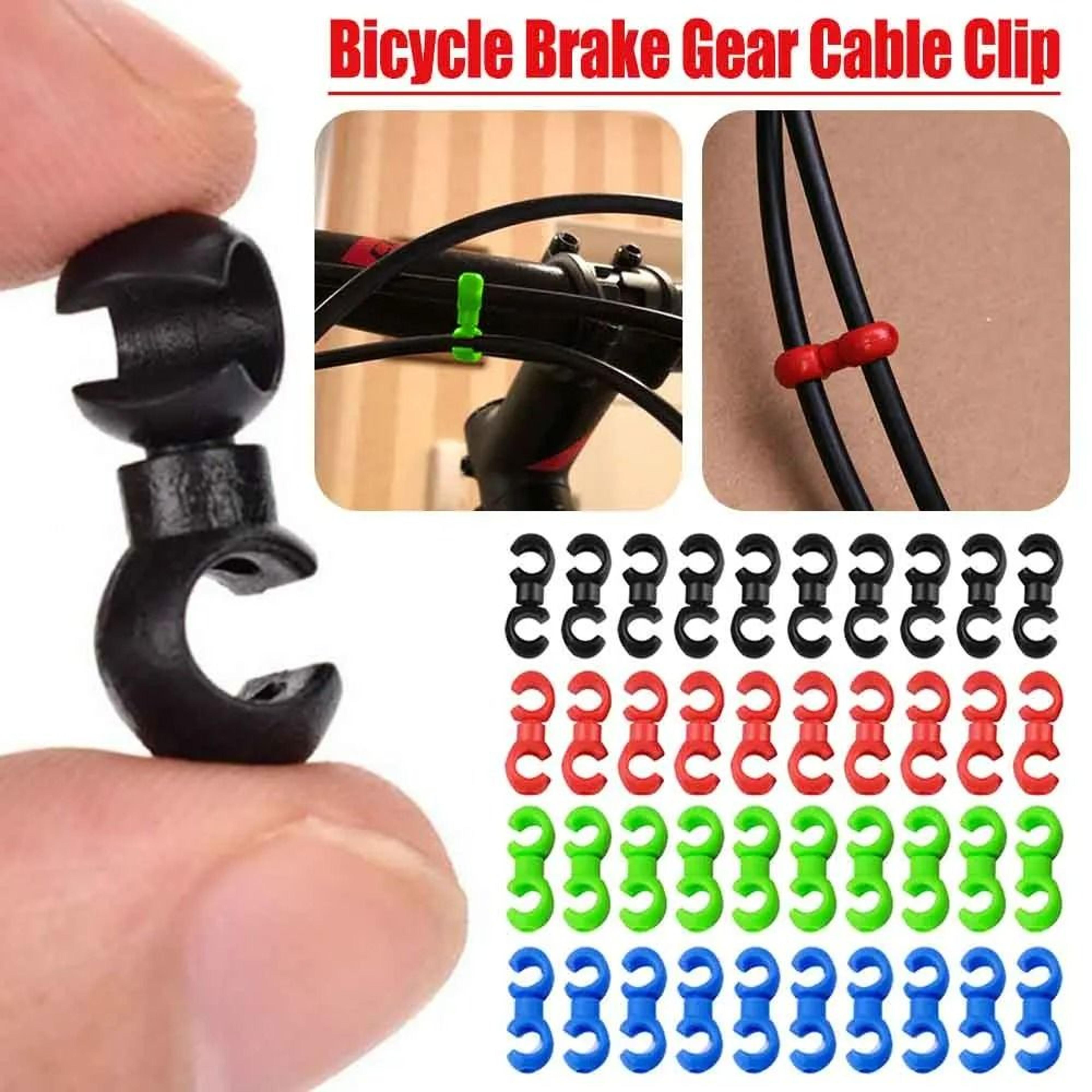 10Piece Bike Cable Cross Line SStyle Clips For Mountain  Road Bicycle Brake Housing 1