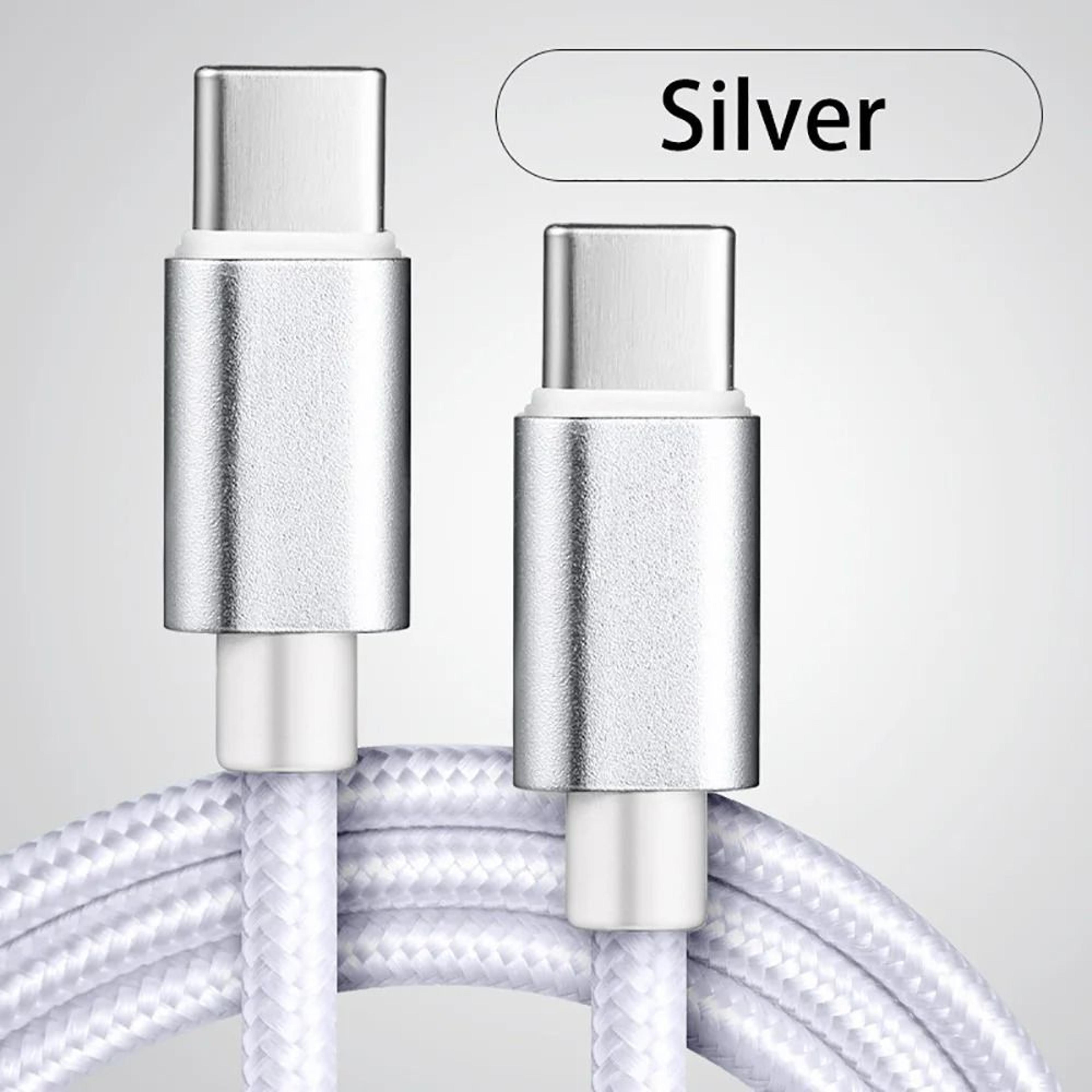 66W 5A Nylon USB C To Type C Fast Charging Cable Ultra Durable Data Cord 10