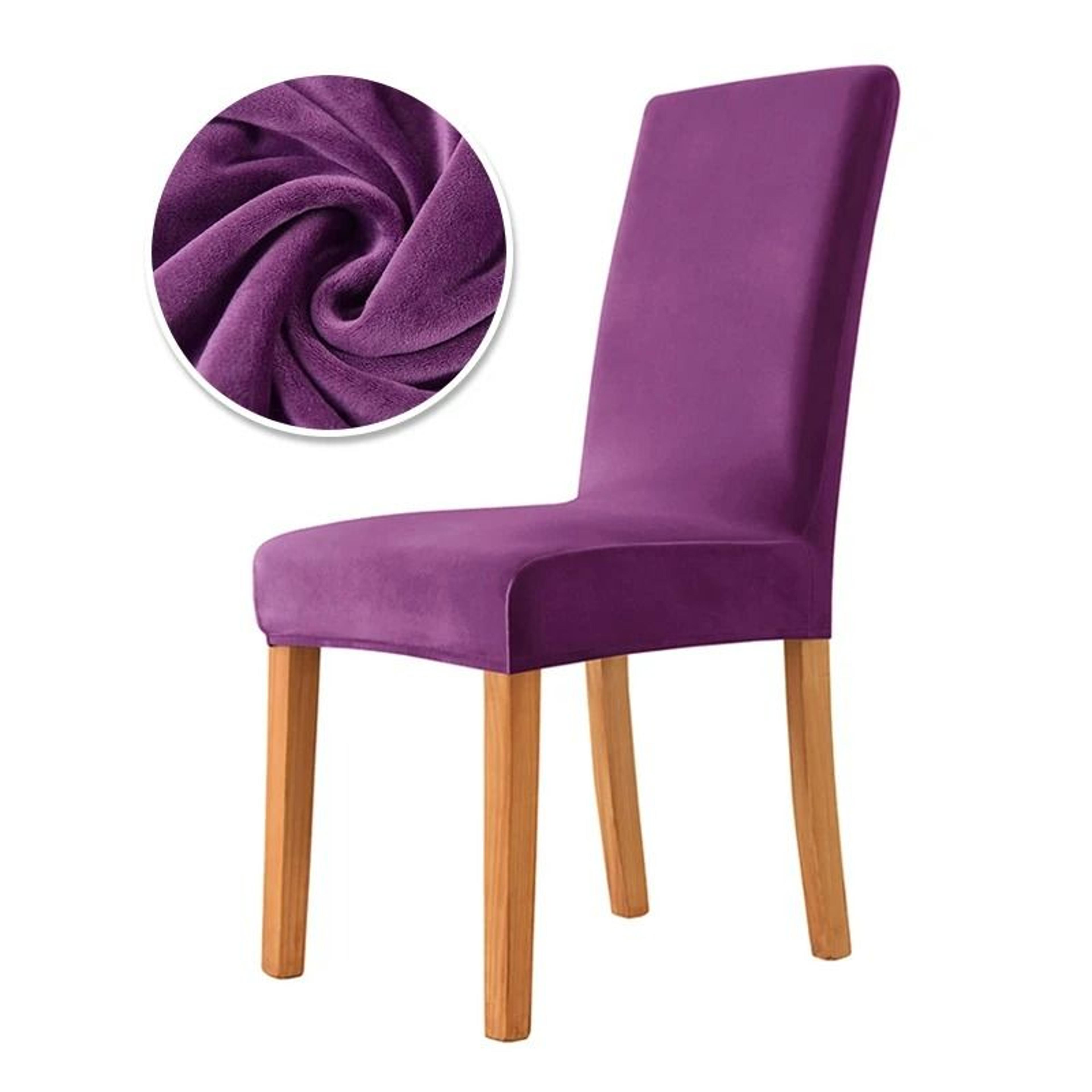 Luxurious Stretch Velvet Dining Chair Cover Soft Office Seat Case Decor 17