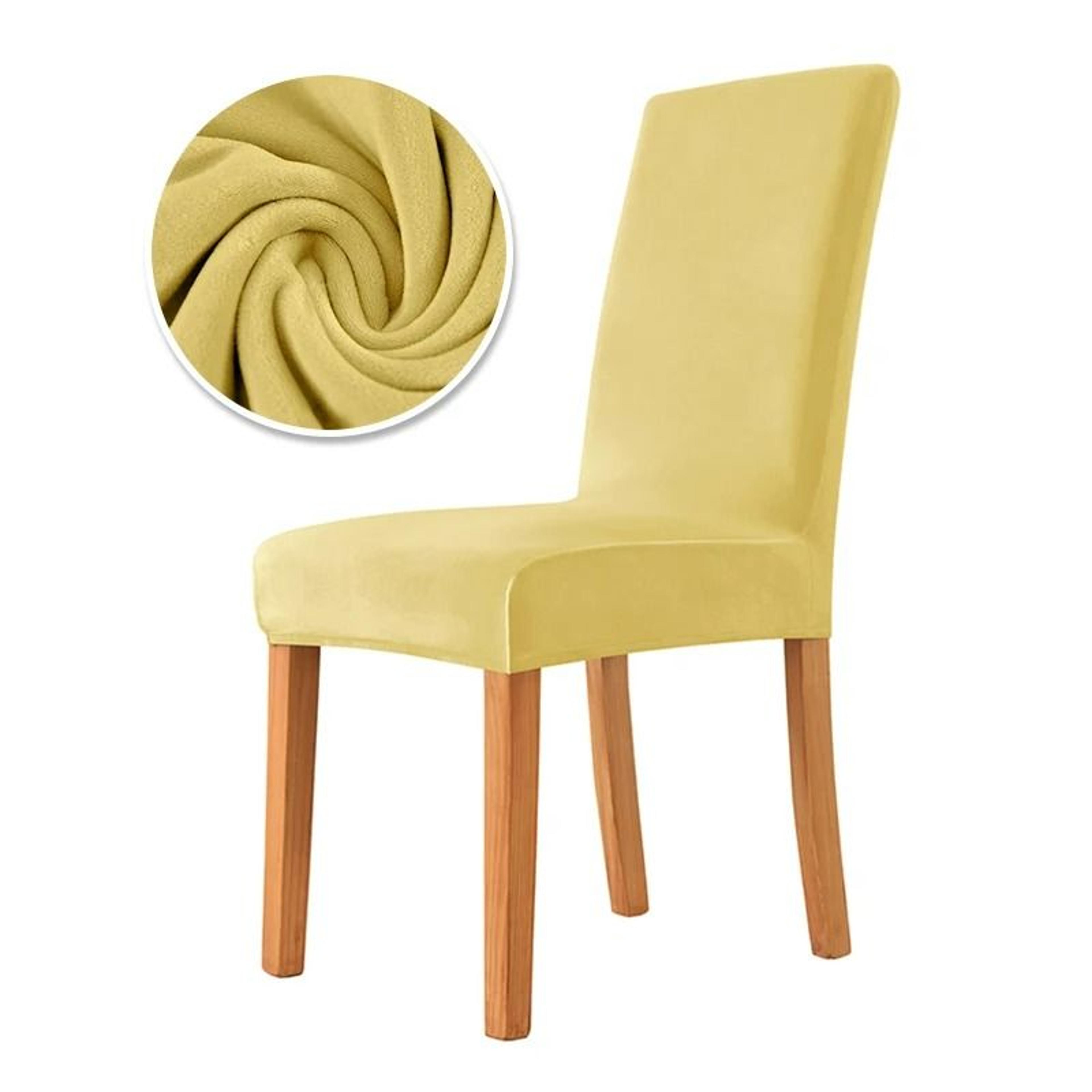 Luxurious Stretch Velvet Dining Chair Cover Soft Office Seat Case Decor 23
