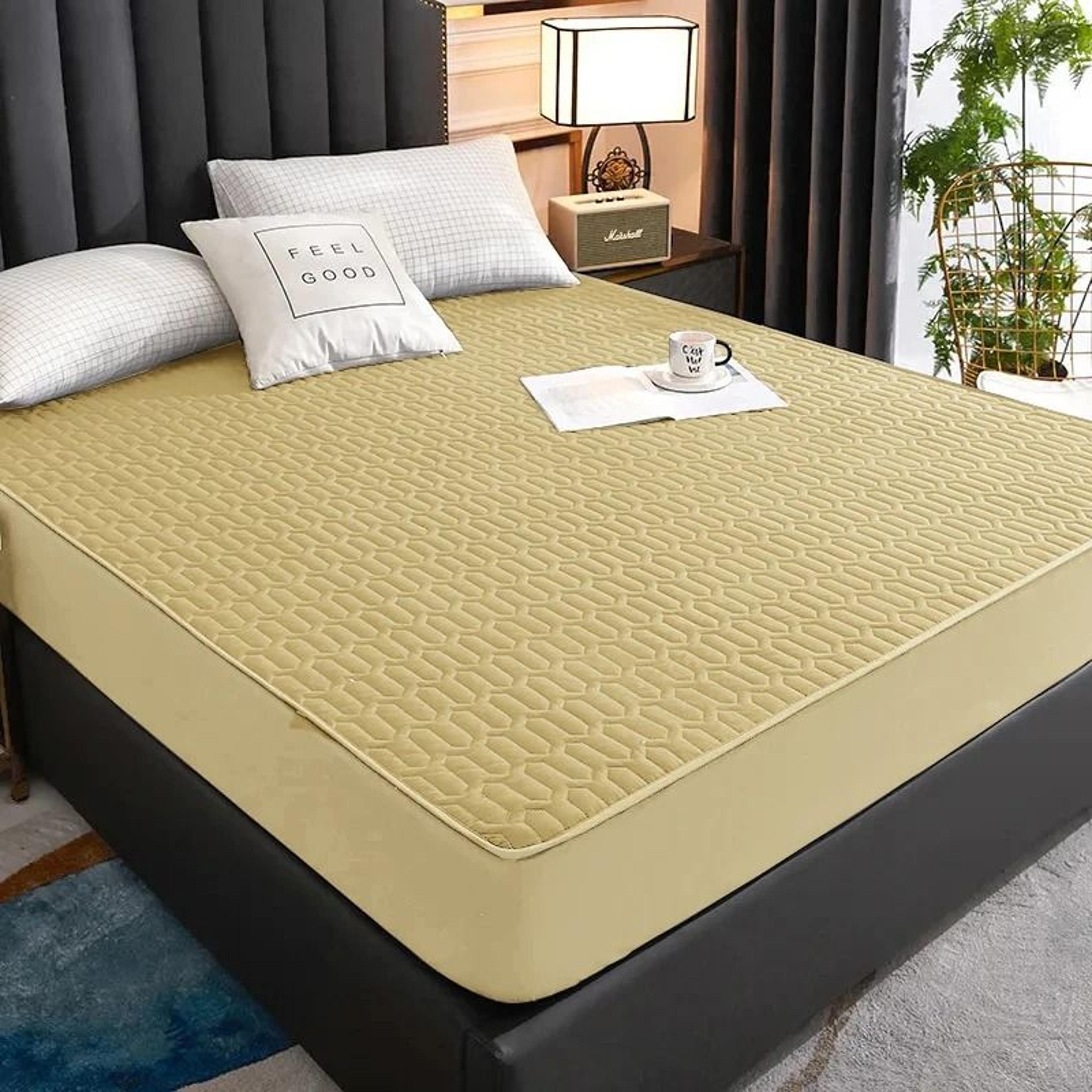 Waterproof Thicken Quilted Mattress Cover Deep Pocket Fitted Sheet Protector 6