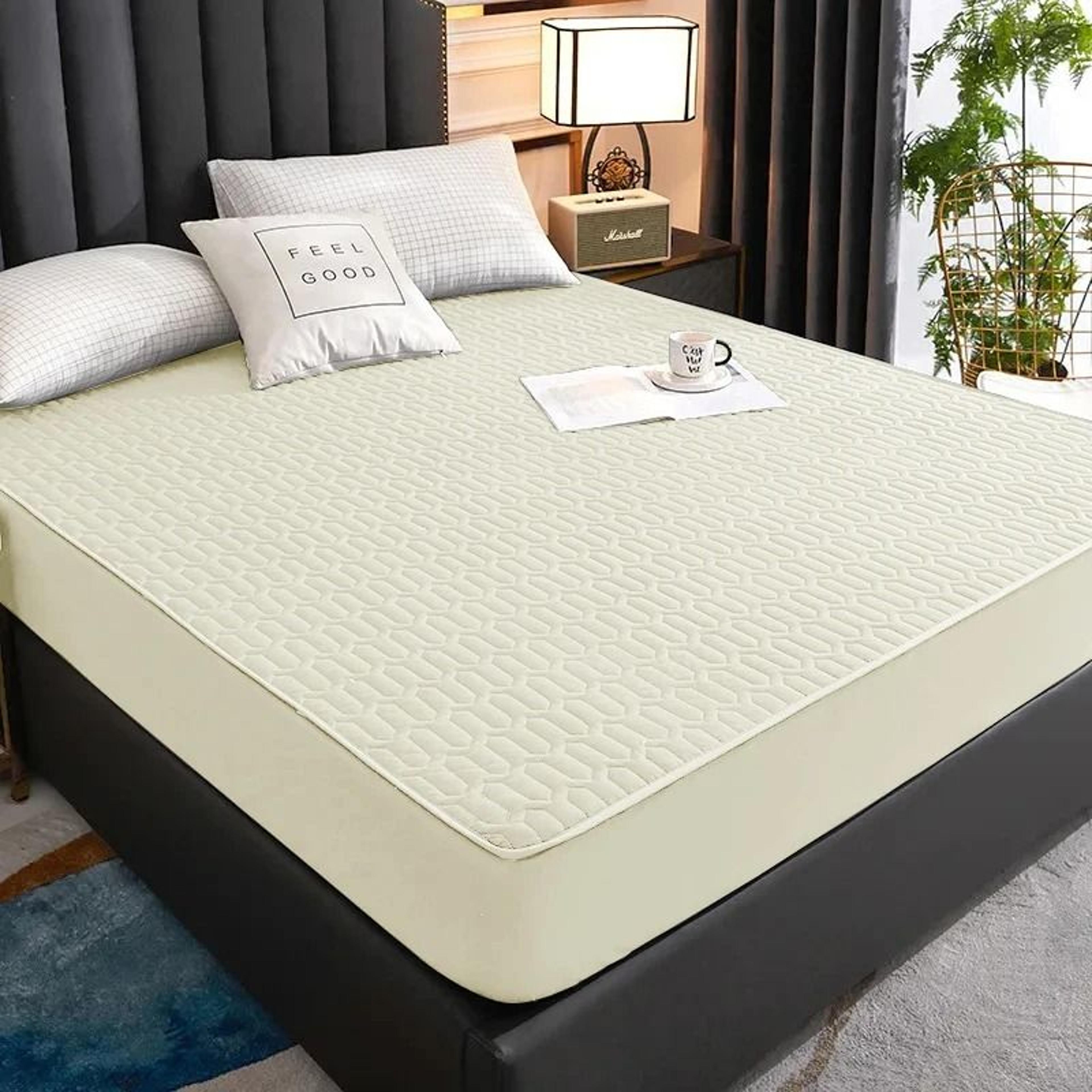 Waterproof Thicken Quilted Mattress Cover Deep Pocket Fitted Sheet Protector 8