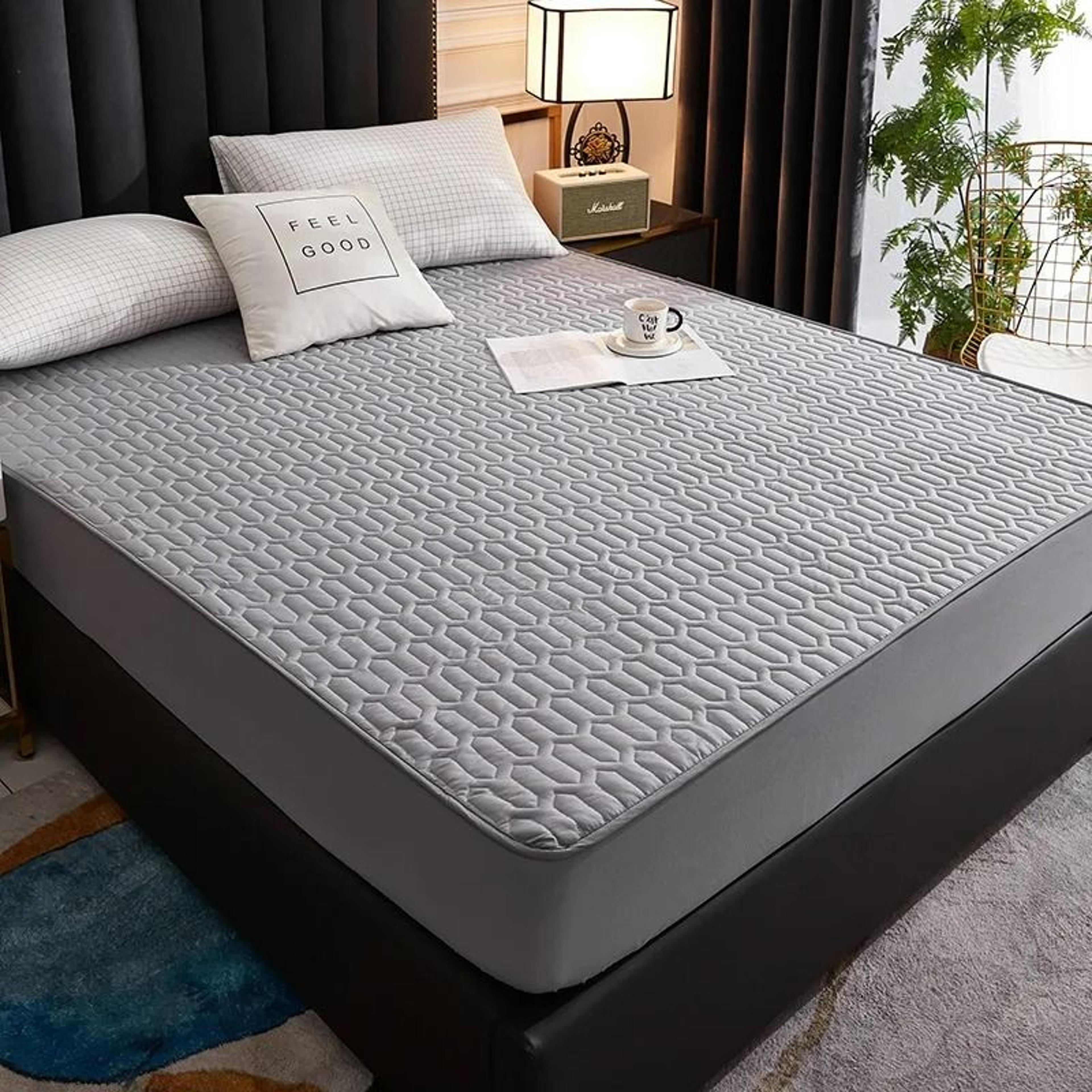 Waterproof Thicken Quilted Mattress Cover Deep Pocket Fitted Sheet Protector 11