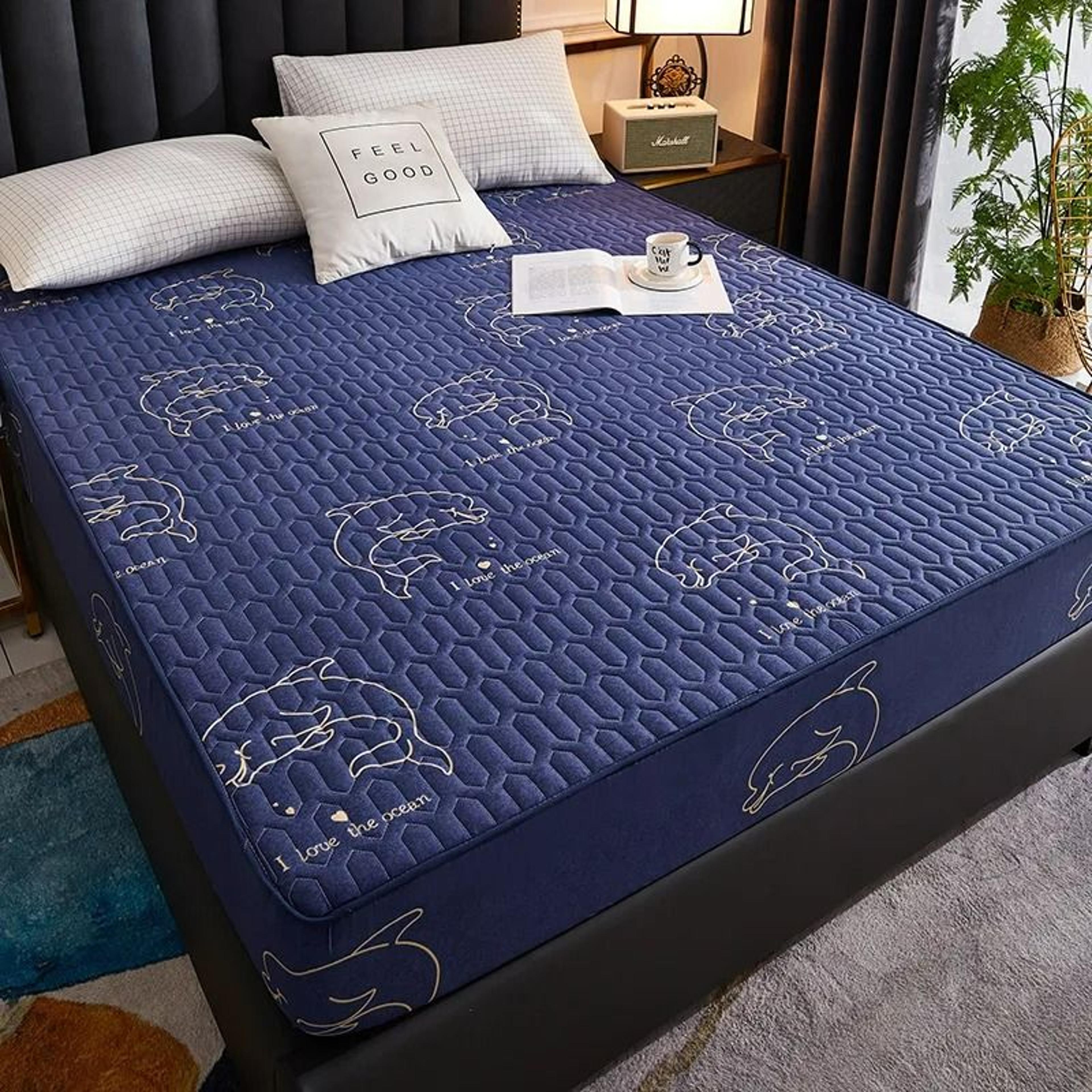 Waterproof Thicken Quilted Mattress Cover Deep Pocket Fitted Sheet Protector 16
