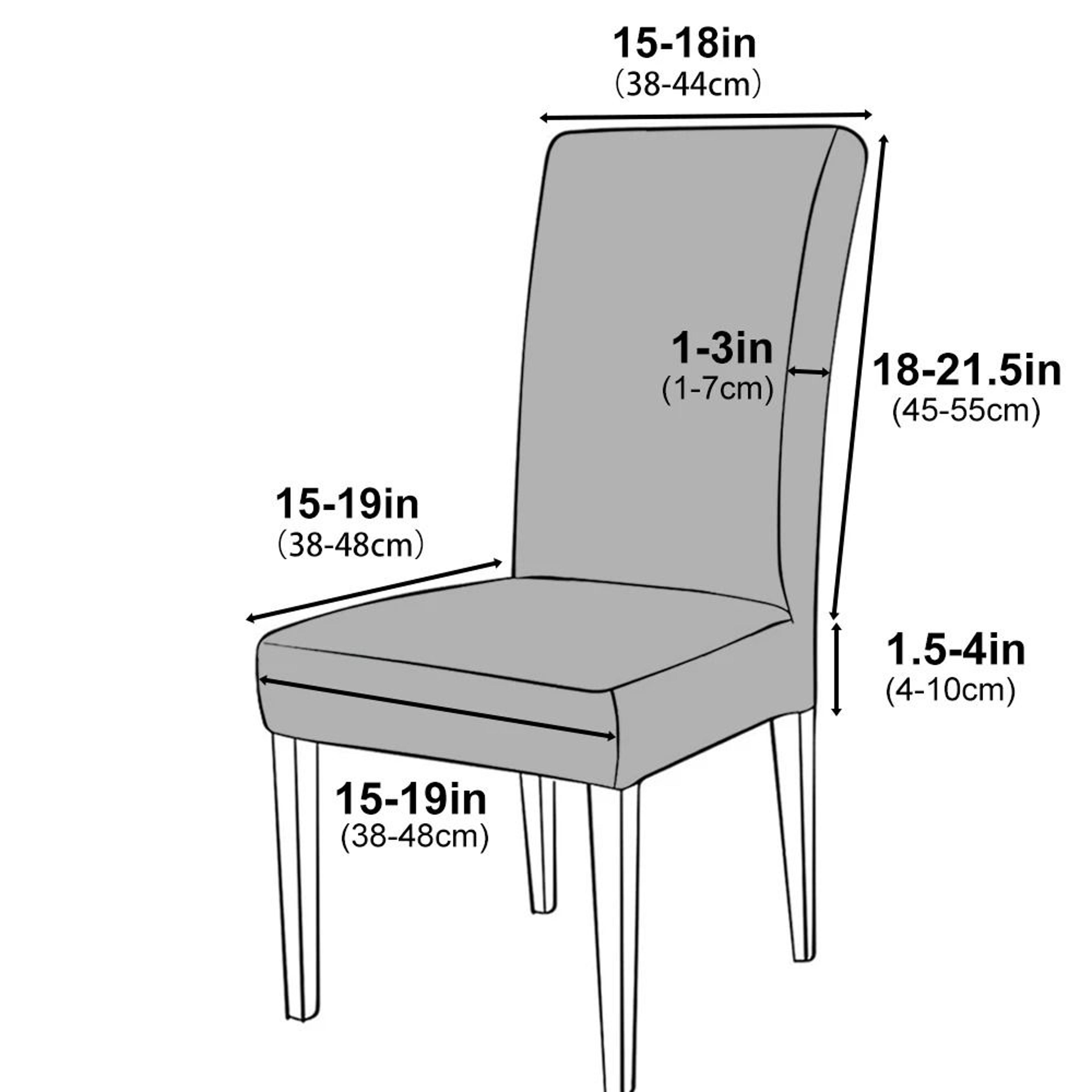 Elastic Thick Jacquard Dining Chair Cover Stretch Kitchen Slipcover 2