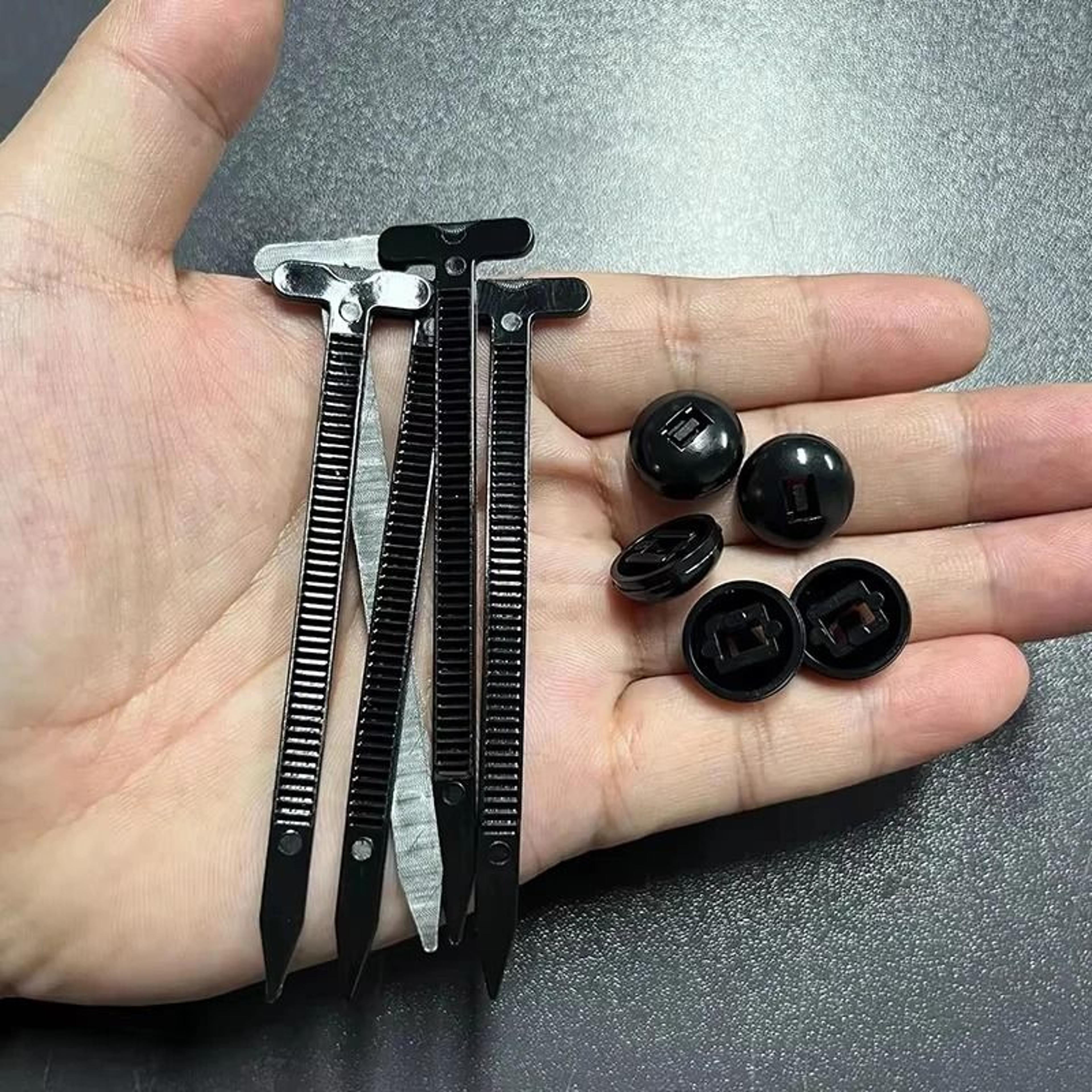 10pcs universal nylon cable tie buckle auto fastener clips