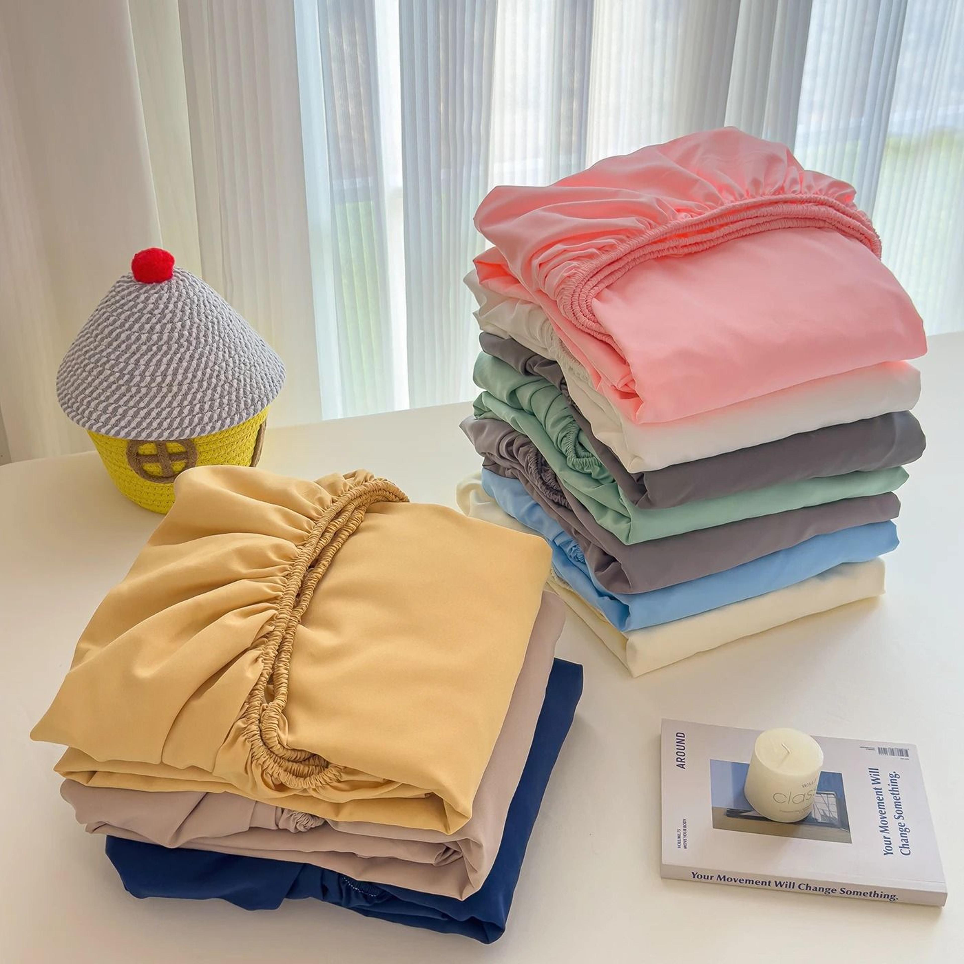 high quality pure cotton fitted sheet with all-around elastic band