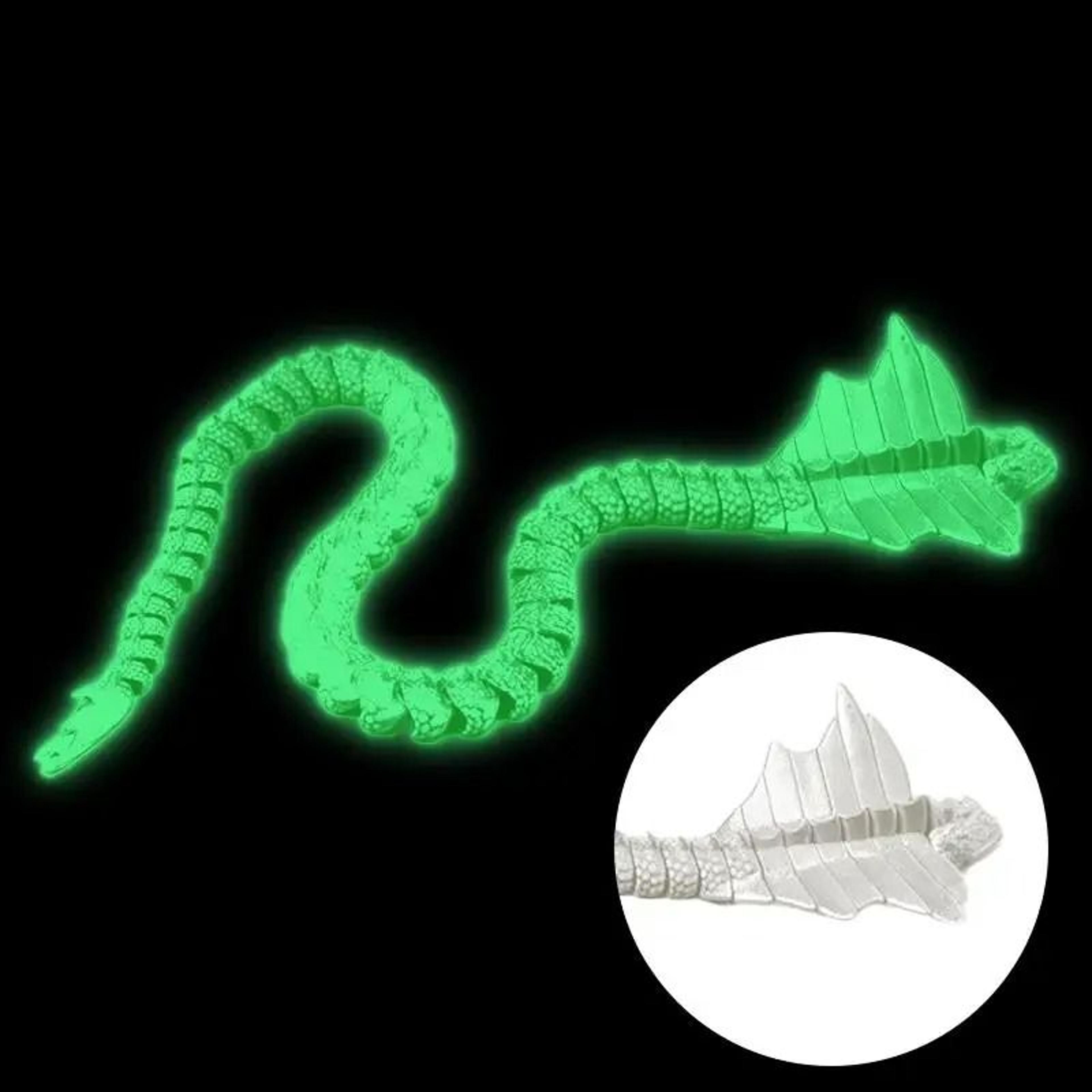 3D Printed Articulated Serpent Dragon Snake Figurine 11