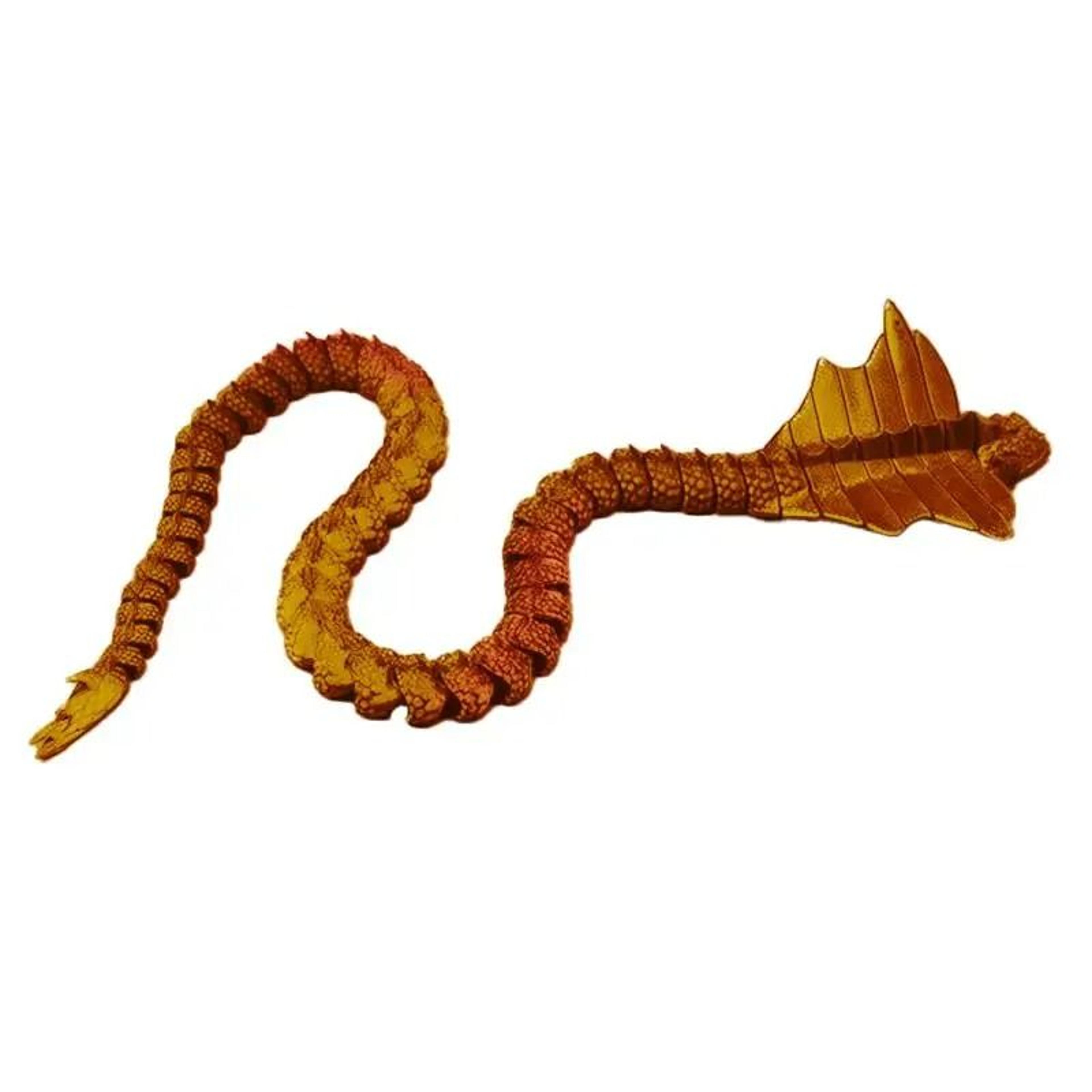 3D Printed Articulated Serpent Dragon Snake Figurine 14