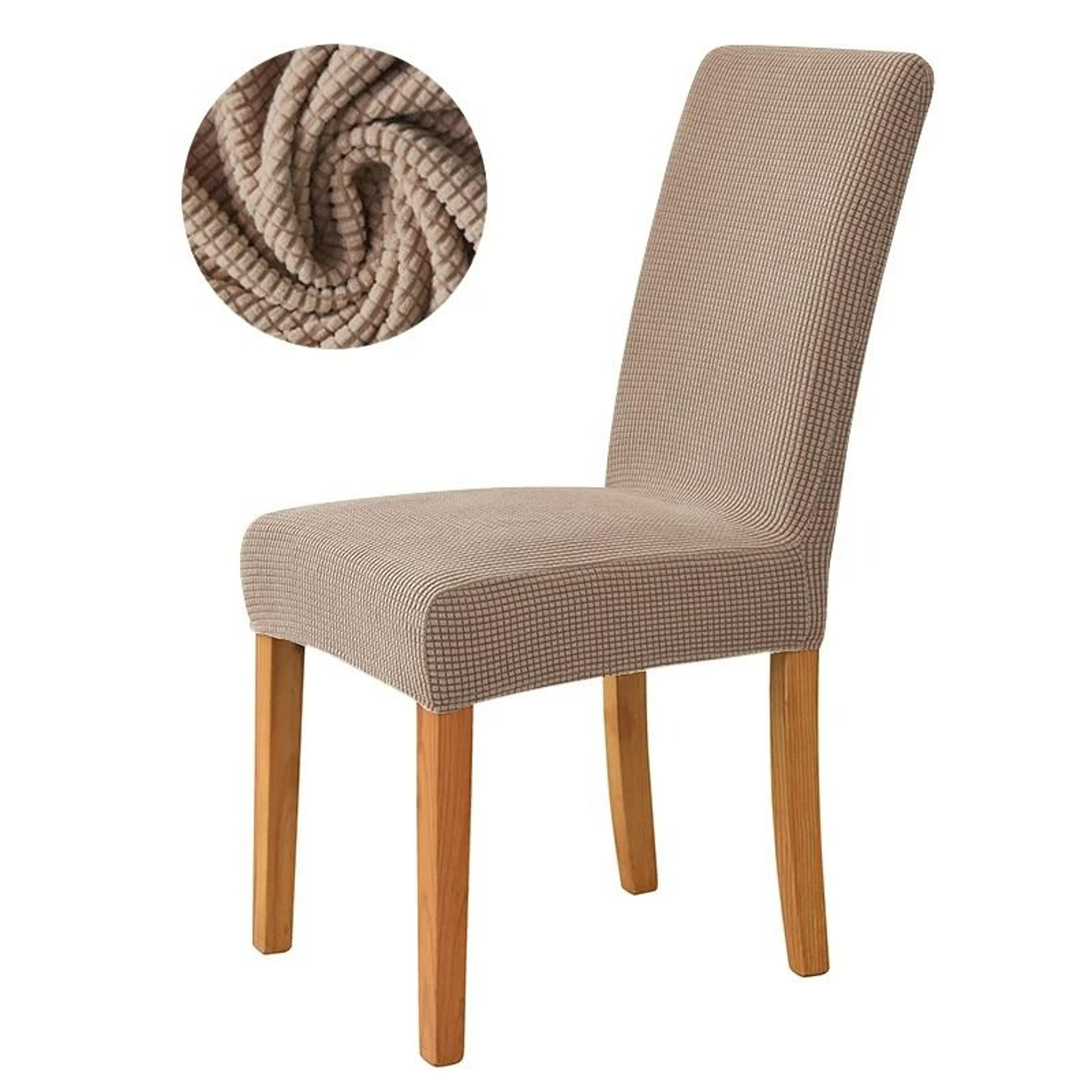 Jacquard Fabric Stretch Dining Chair Seat Cover 9