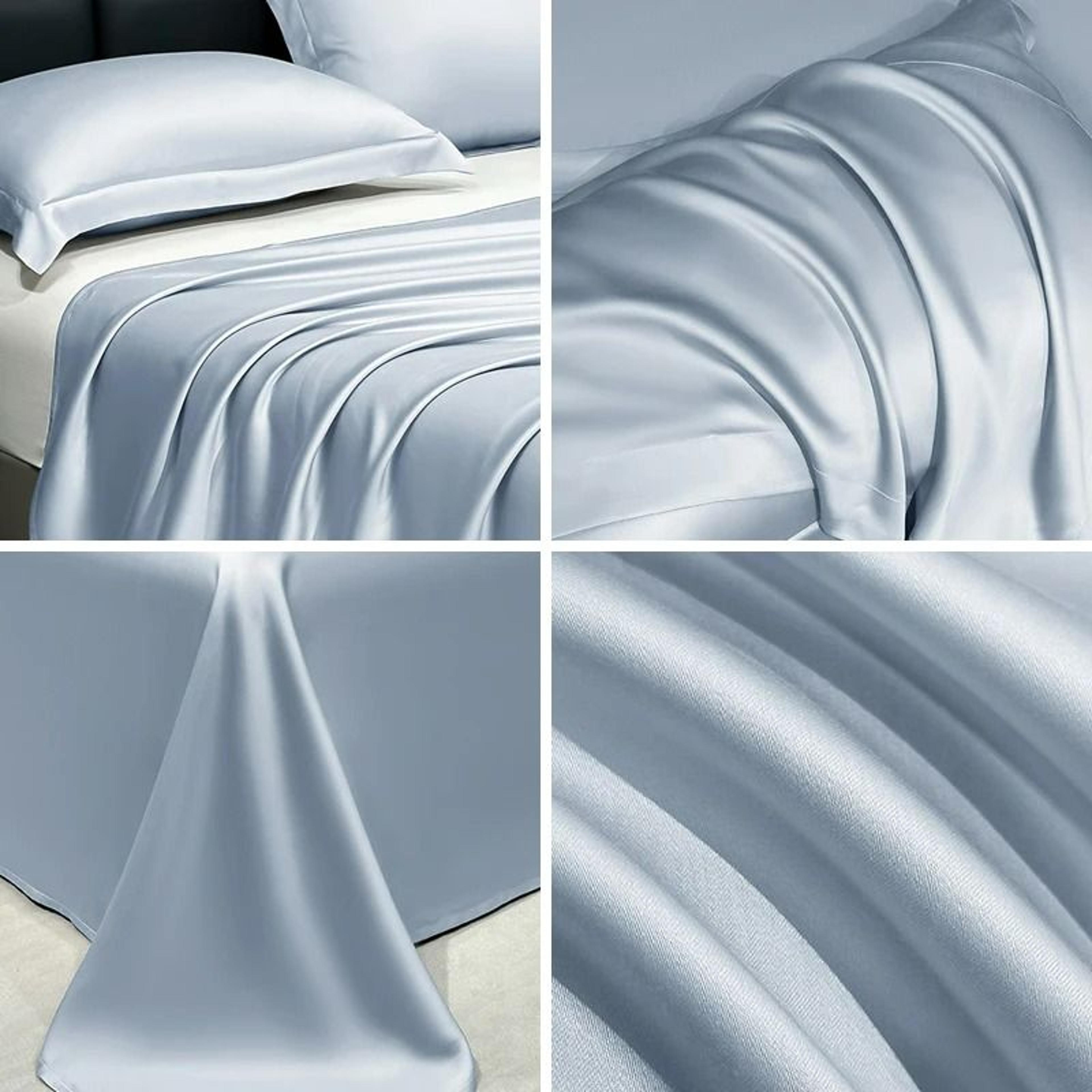 summer cooling satin ice silk flat bedsheet