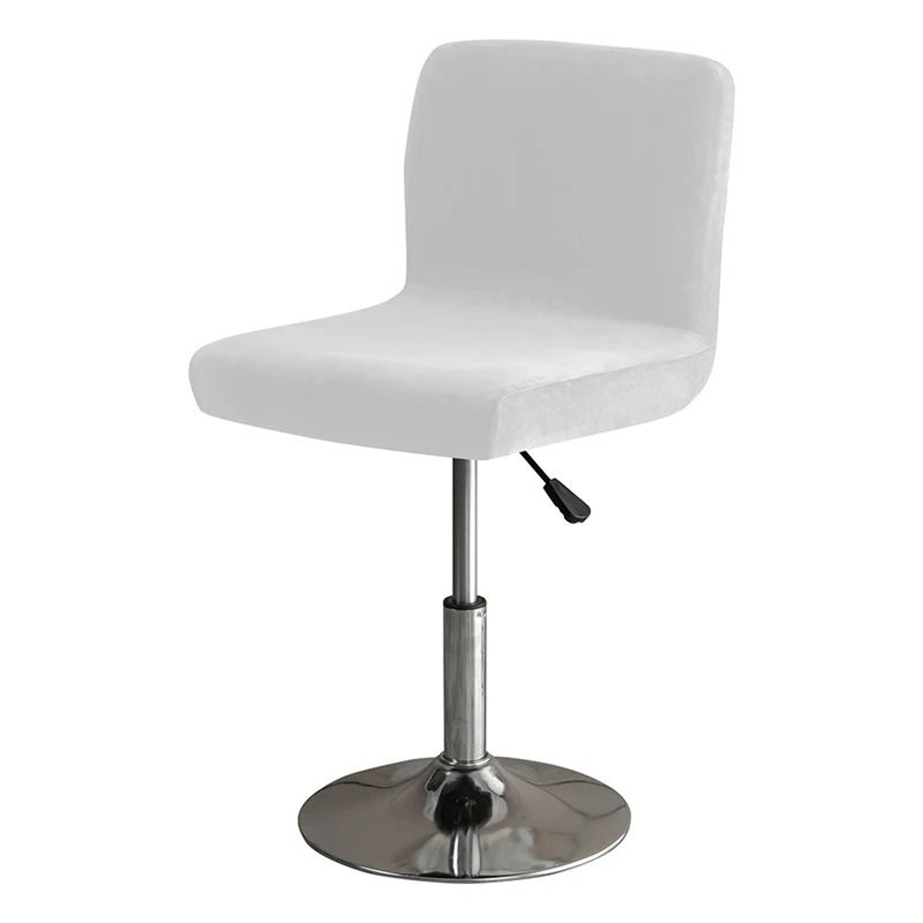 Solid Color Velvet Elastic Stretch Bar Stool Cover 11