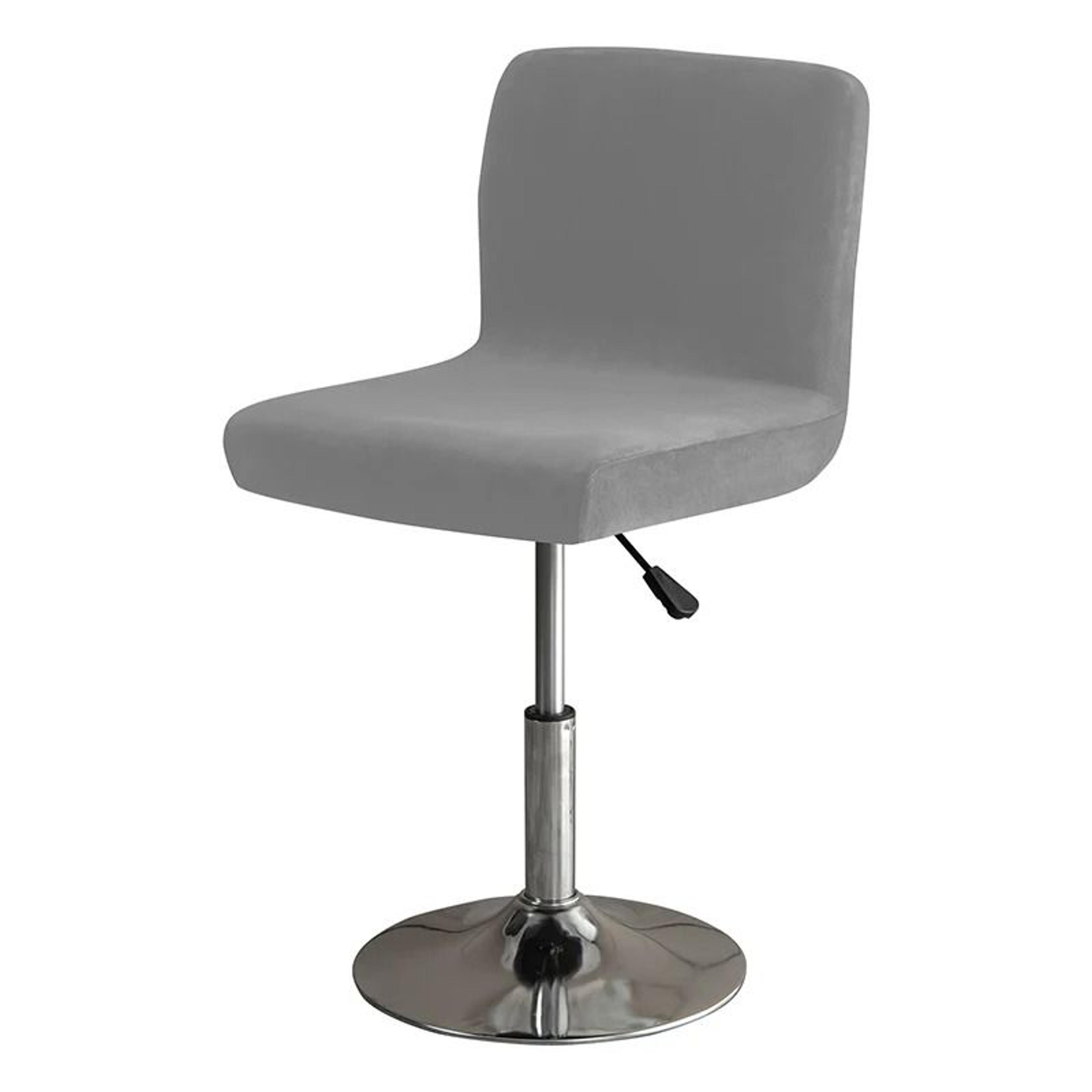 Solid Color Velvet Elastic Stretch Bar Stool Cover 7