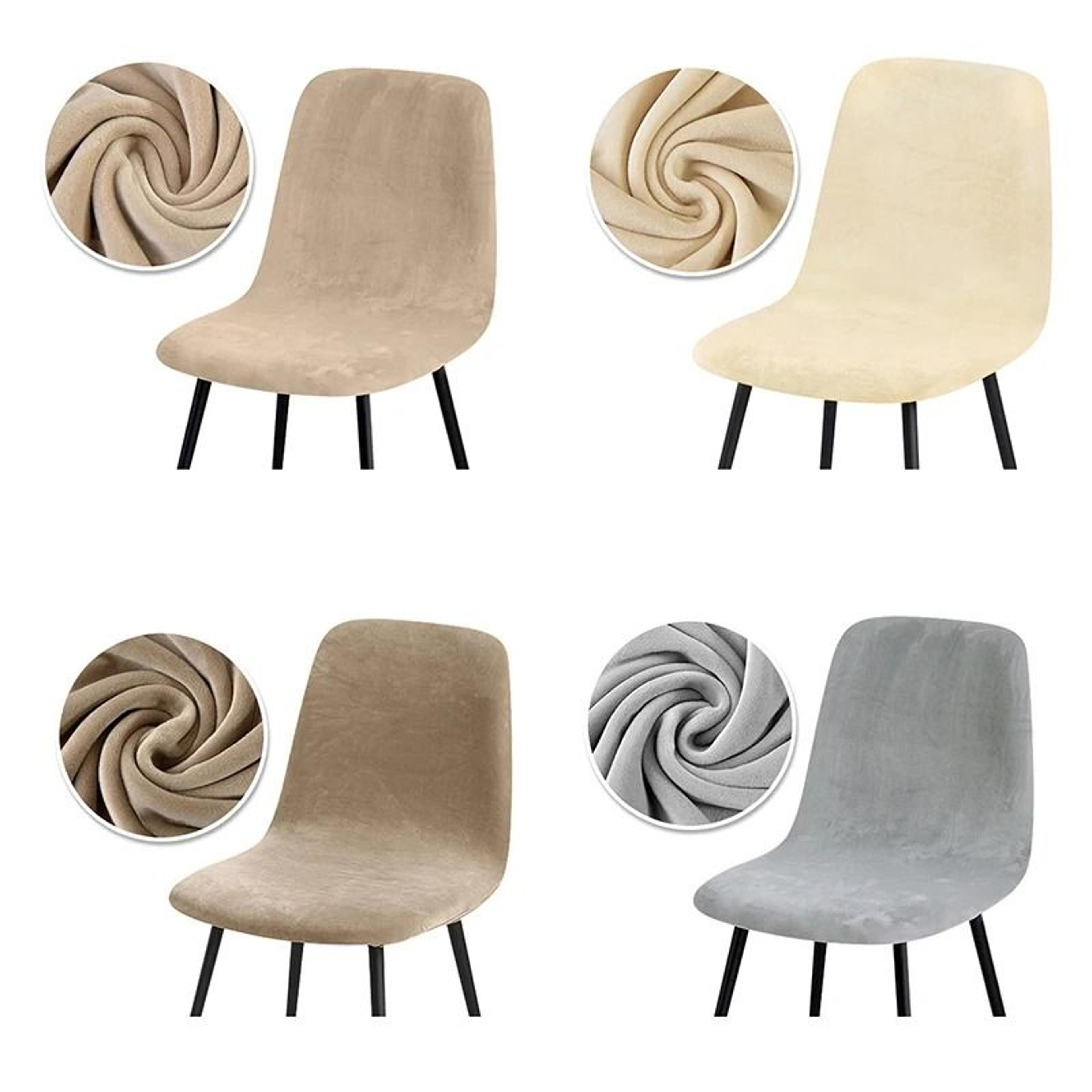 solid color velvet elastic stretch bar stool cover