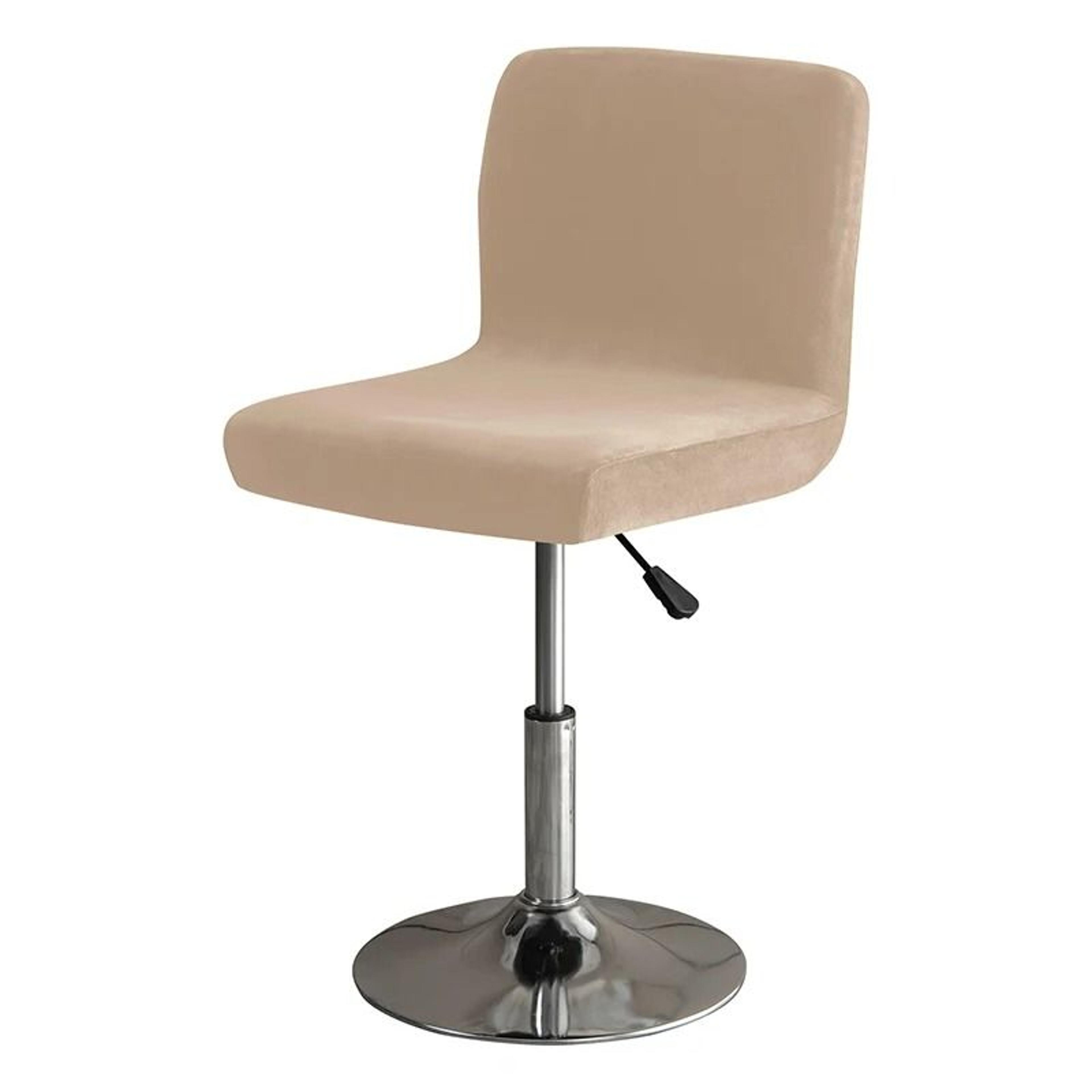 Solid Color Velvet Elastic Stretch Bar Stool Cover 10
