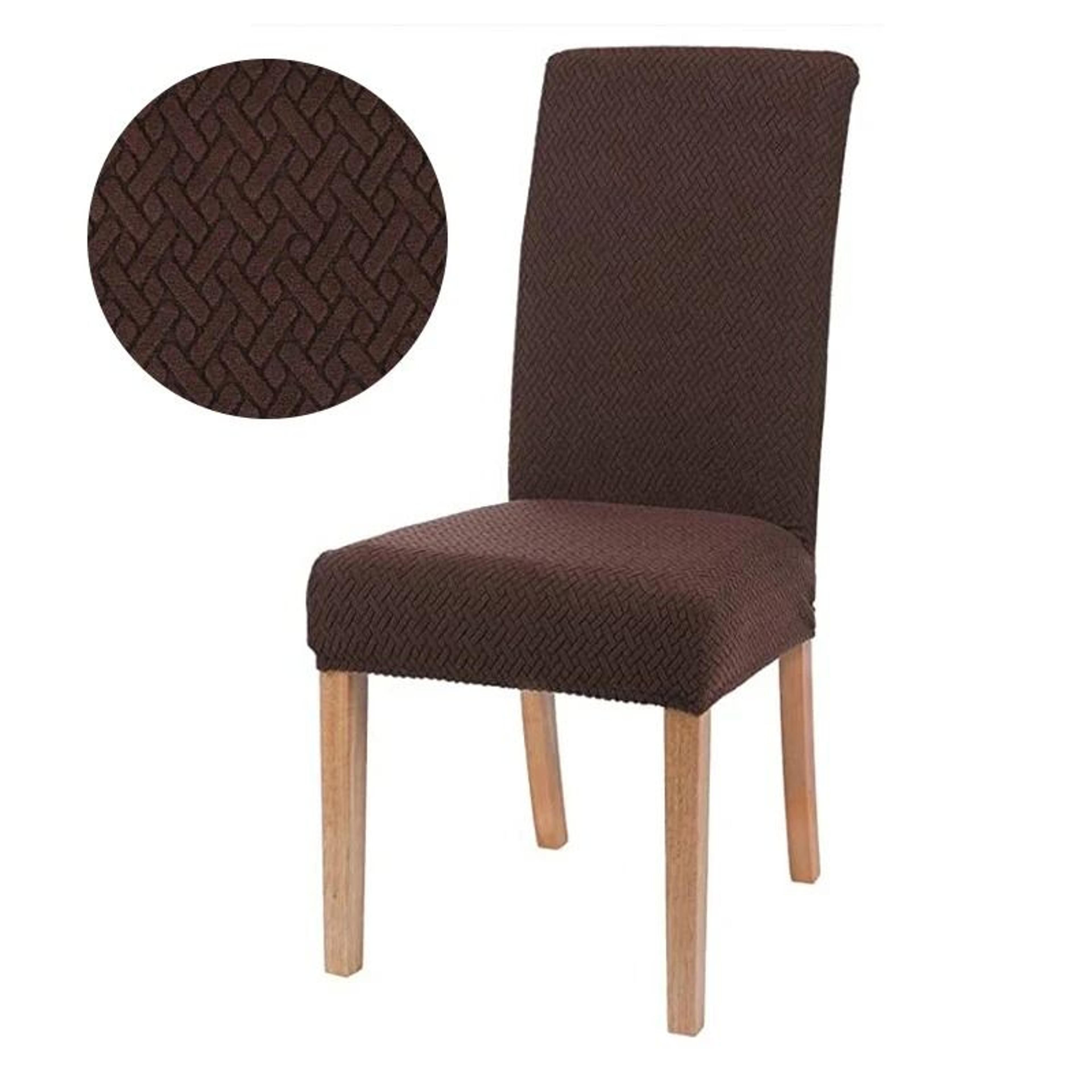 Thick Jacquard Elastic Stretch Dining Chair Cover 7