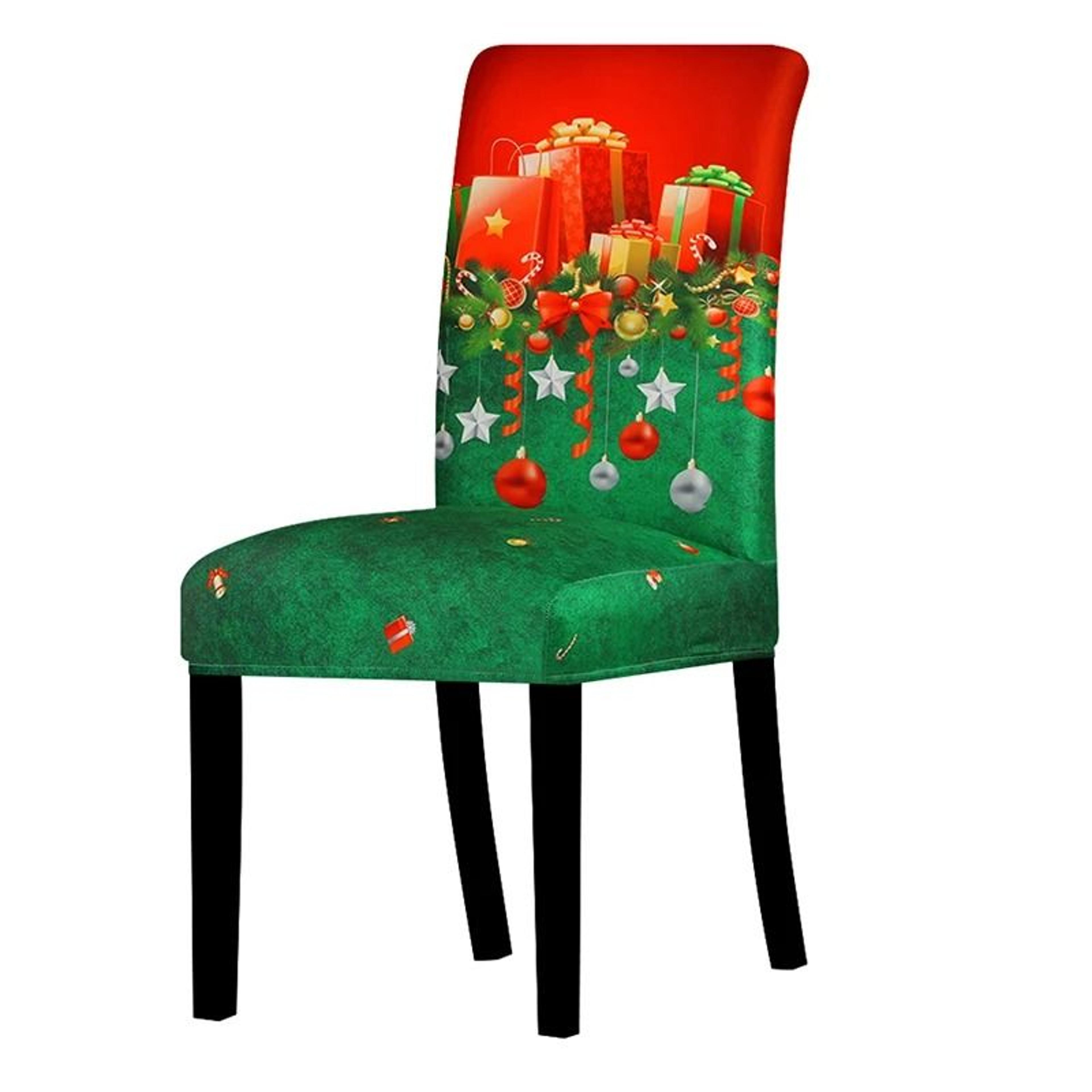 Christmas Holiday Dining Chair Seat Protector Cover 8