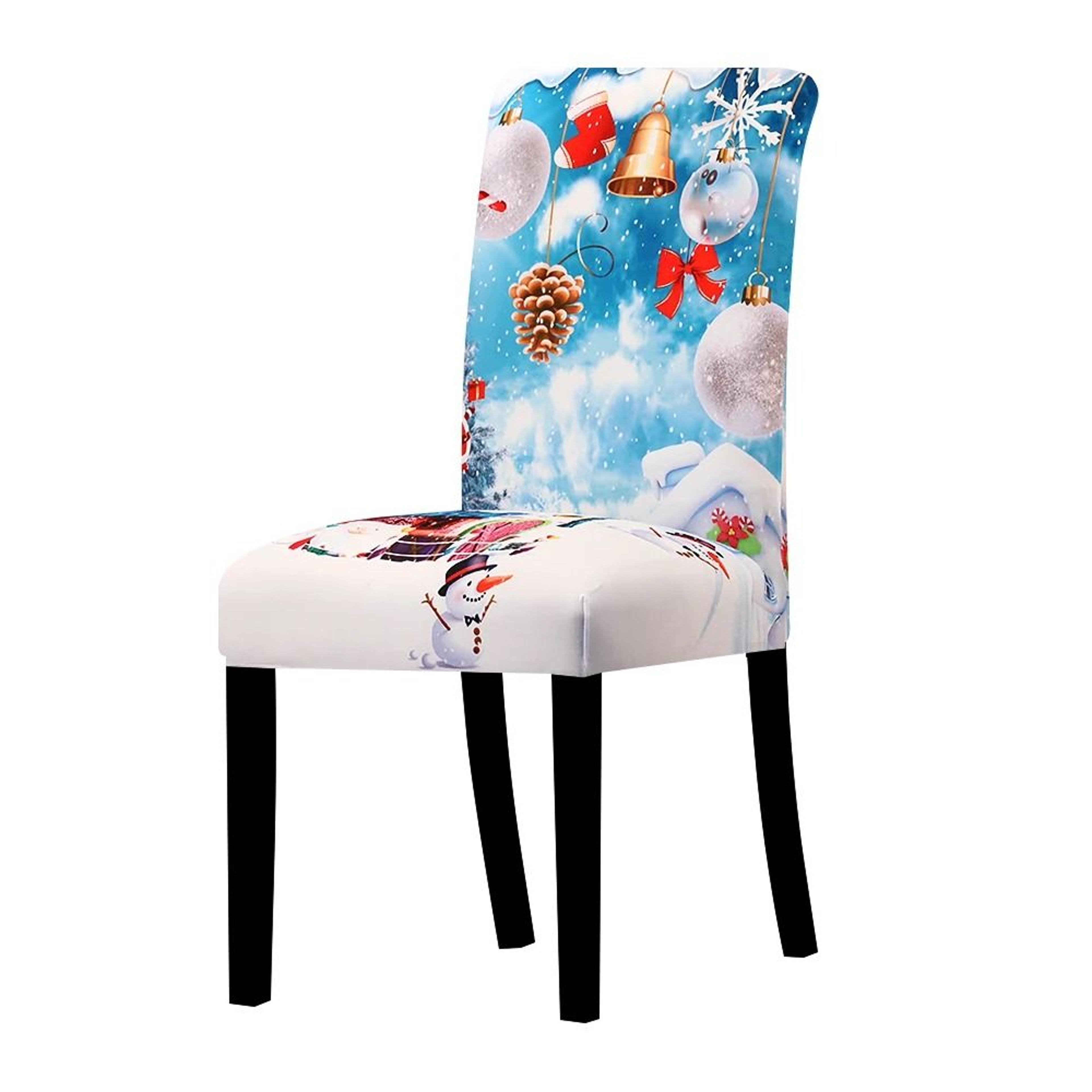 Christmas Holiday Dining Chair Seat Protector Cover 6