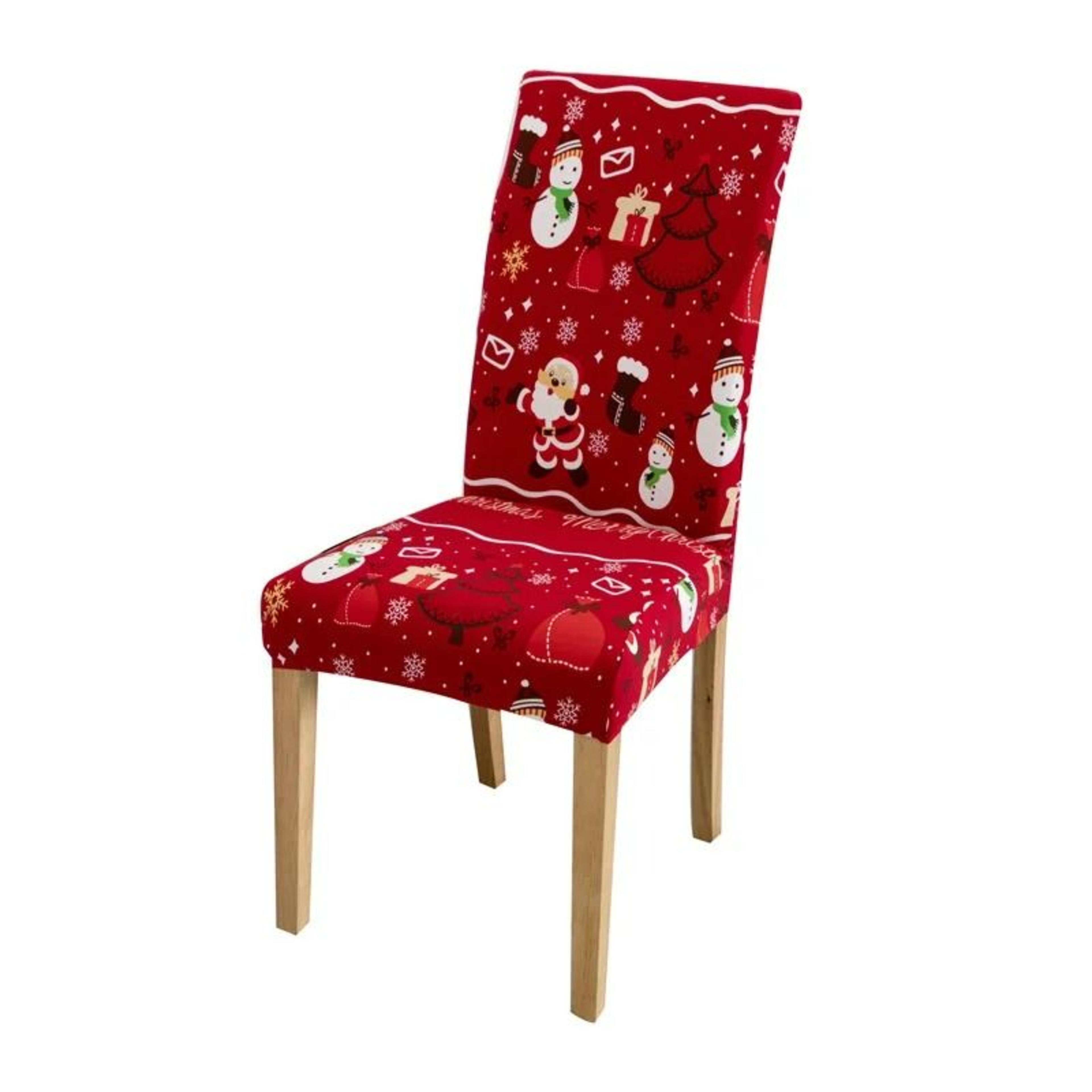 Christmas Holiday Dining Chair Seat Protector Cover 5