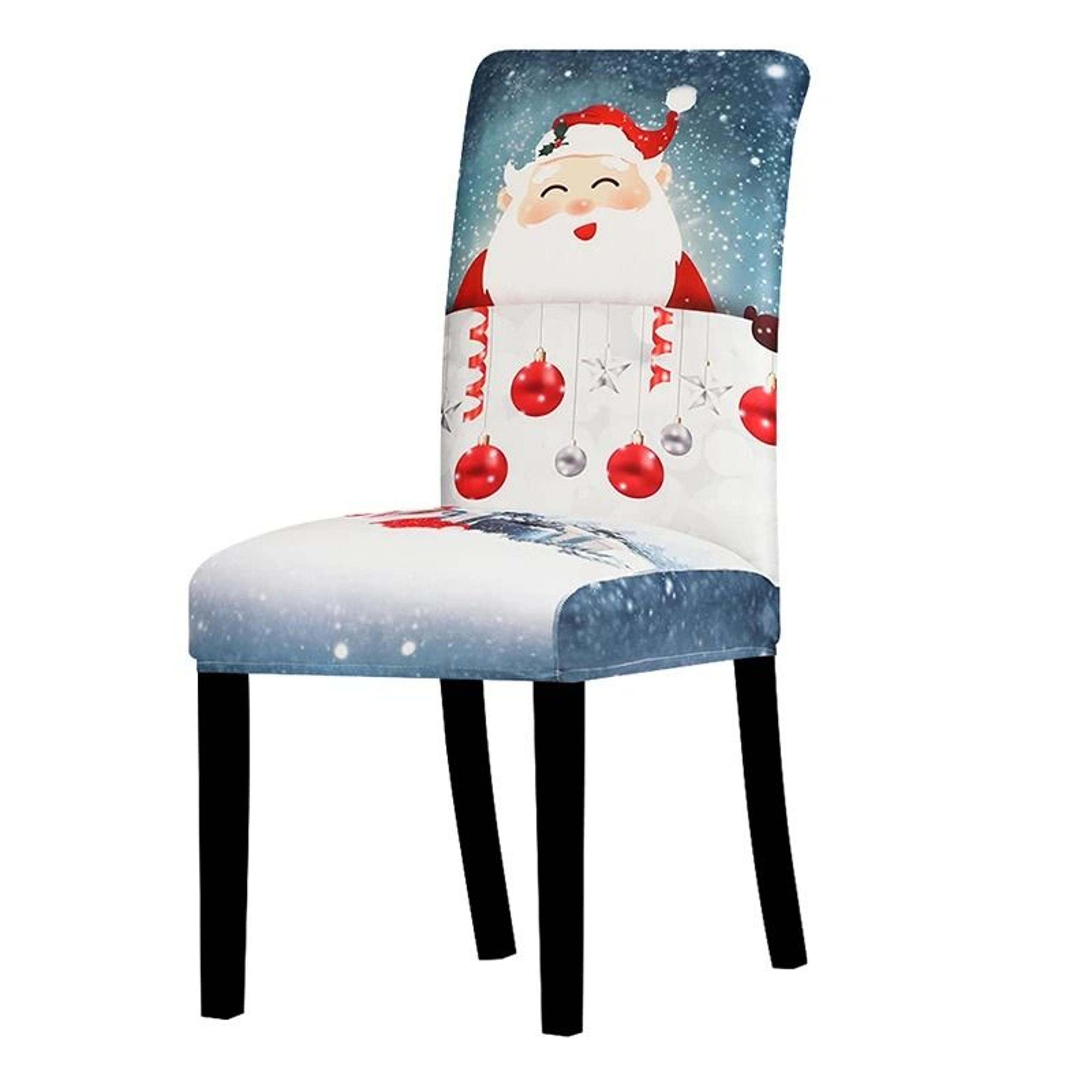 Christmas Holiday Dining Chair Seat Protector Cover 7
