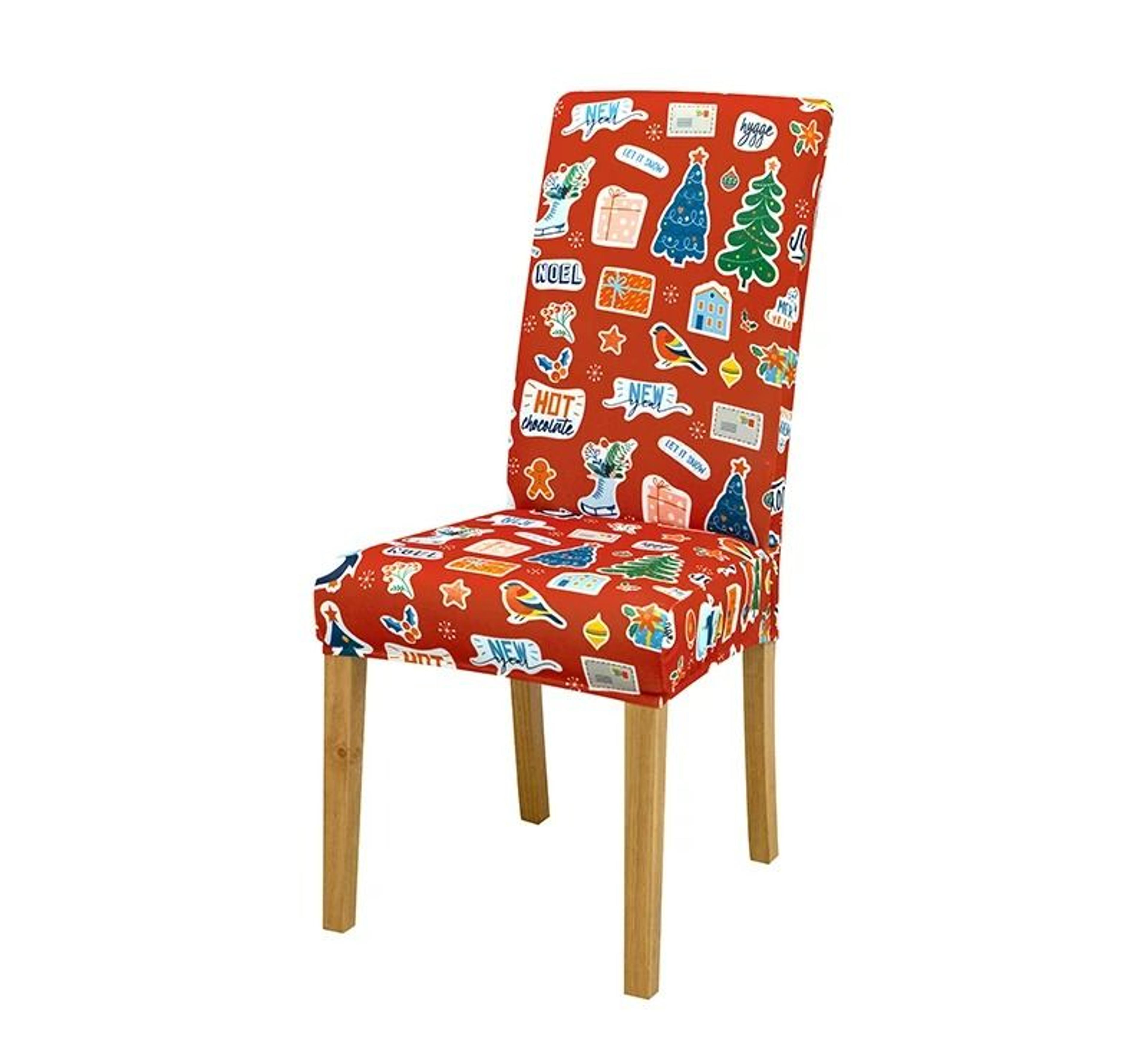 Christmas Holiday Dining Chair Seat Protector Cover 17