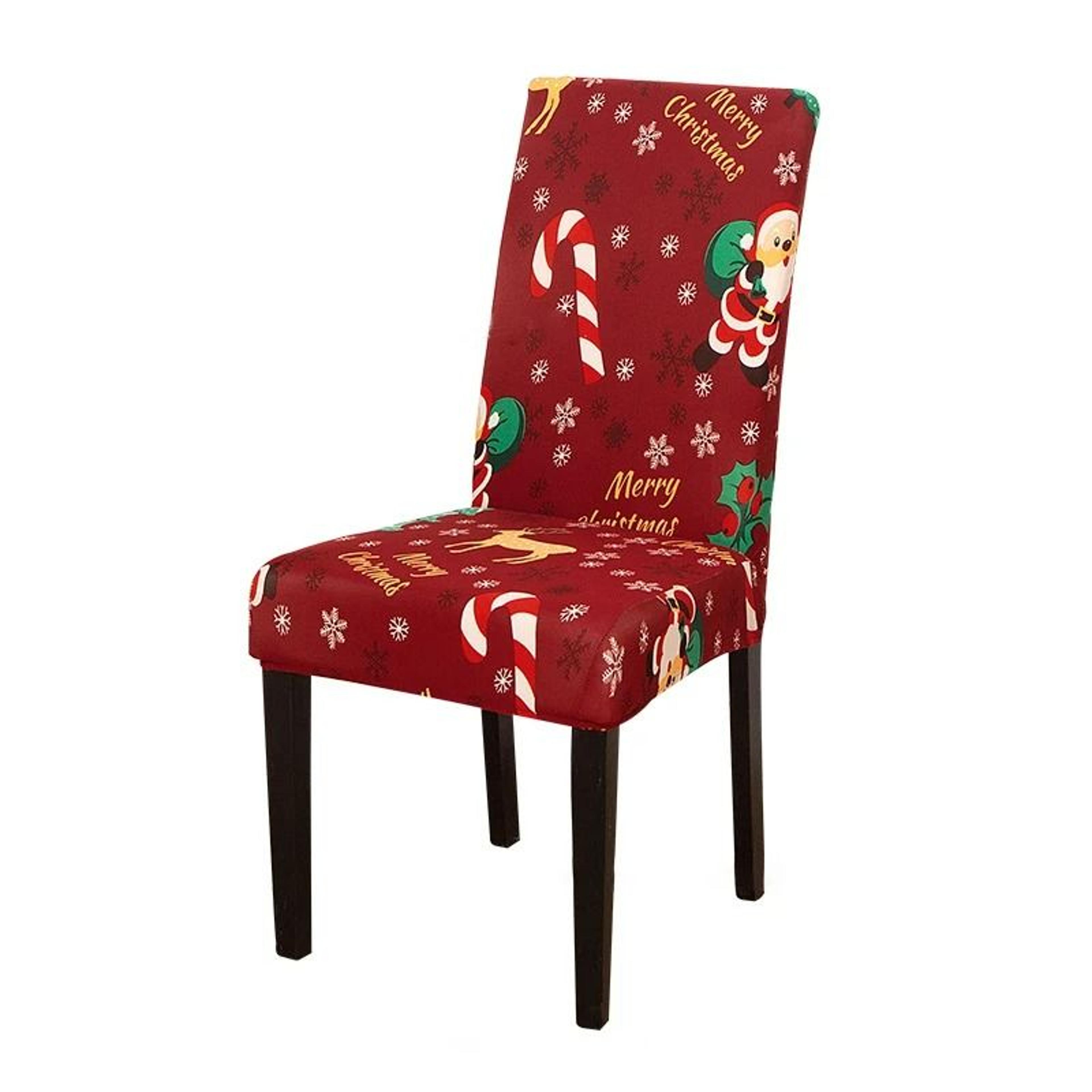 Christmas Holiday Dining Chair Seat Protector Cover 11