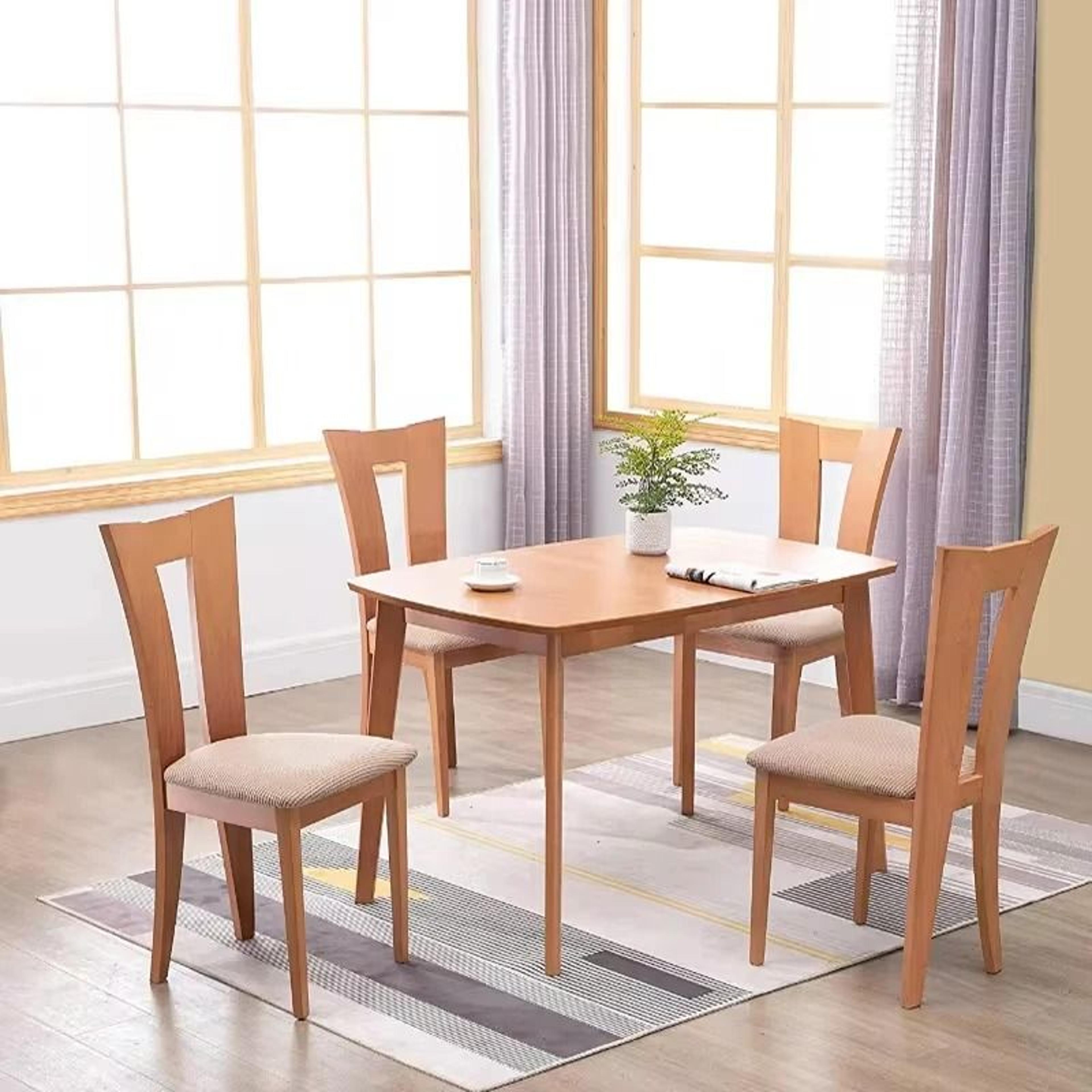 Stretch Jacquard Upholstered Dining Chair Seat Cover 5