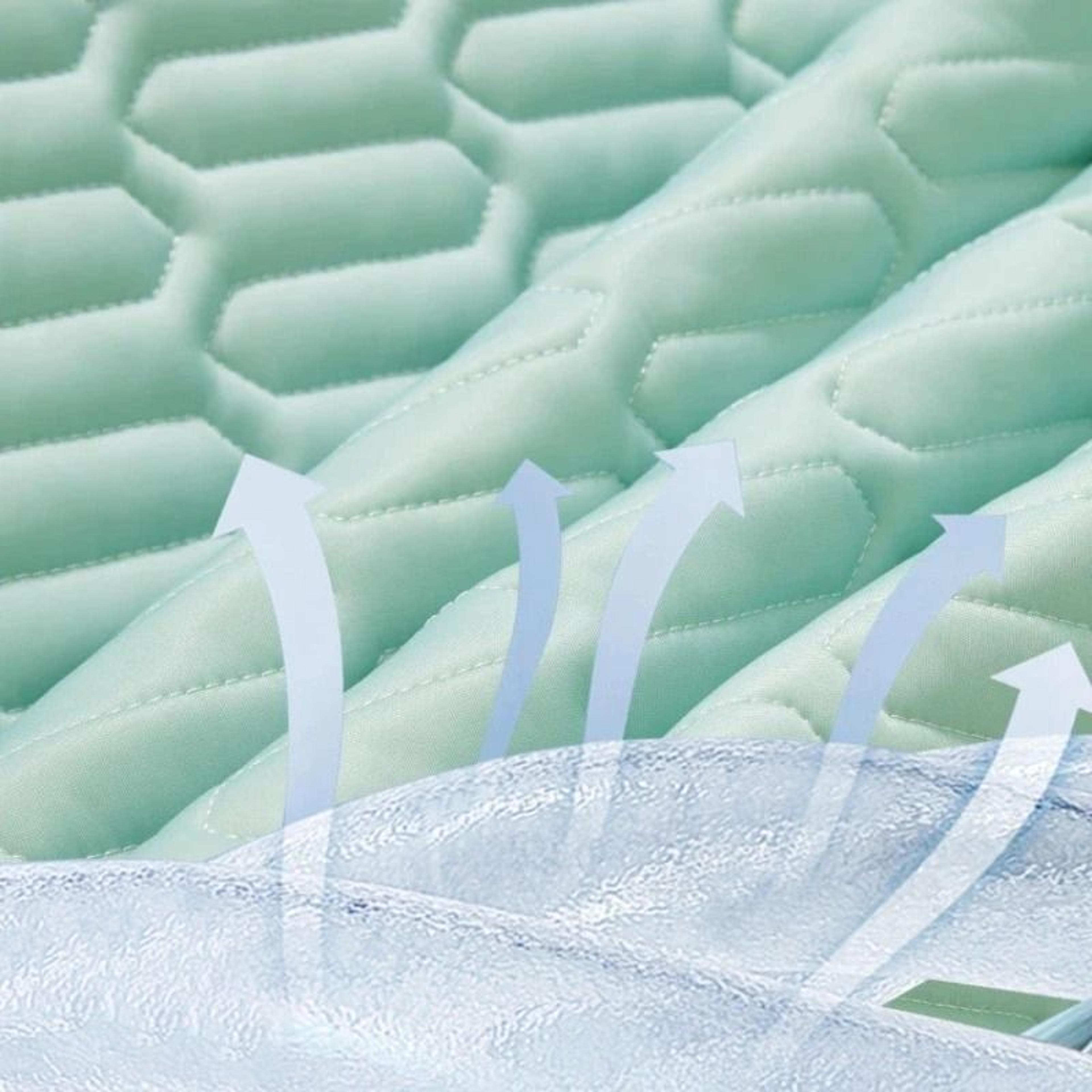 Latex Cooling Ice Silk Summer Mattress Pad 4
