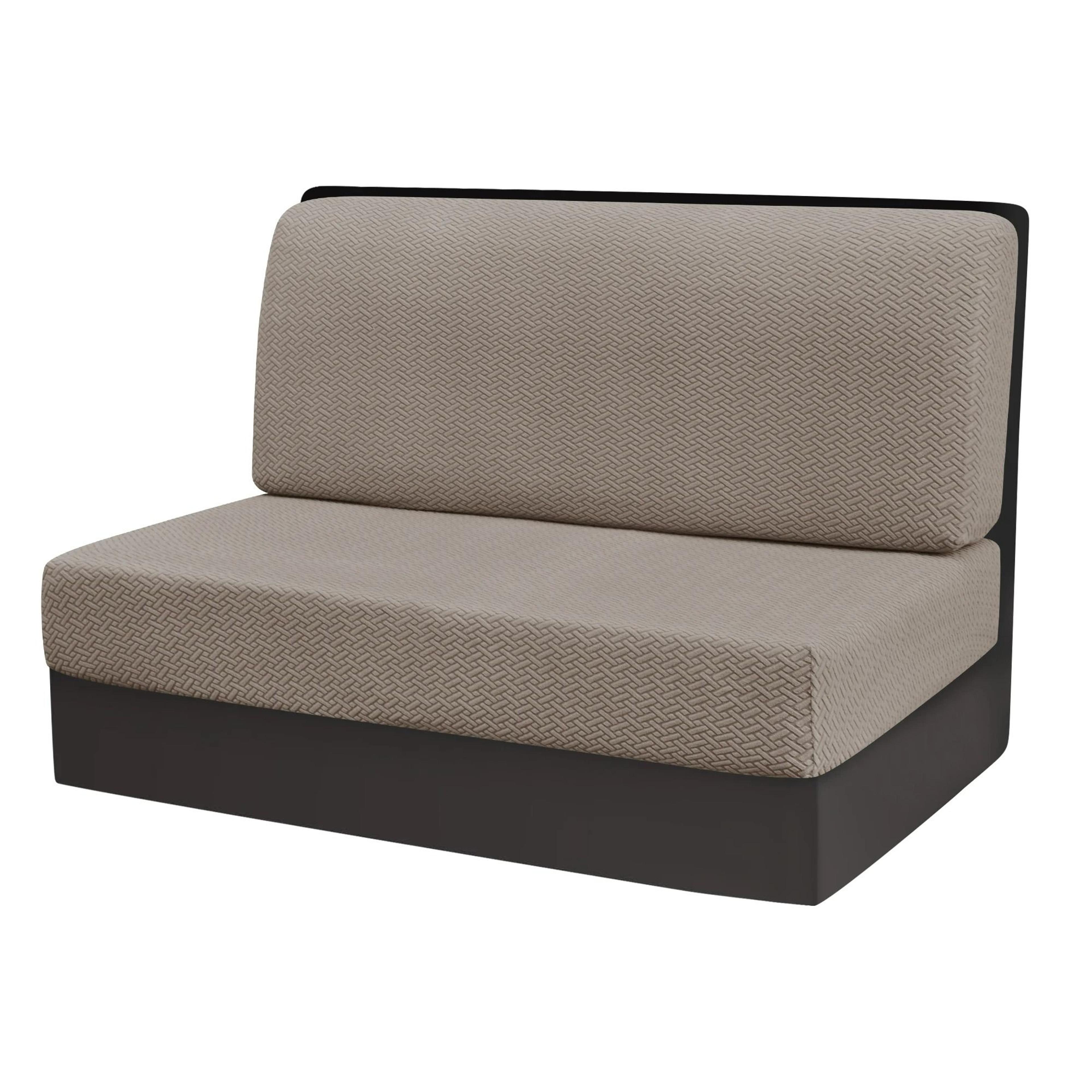 2Pcs Set Jacquard Polar Fleece RV Dinette Cushion Covers 8