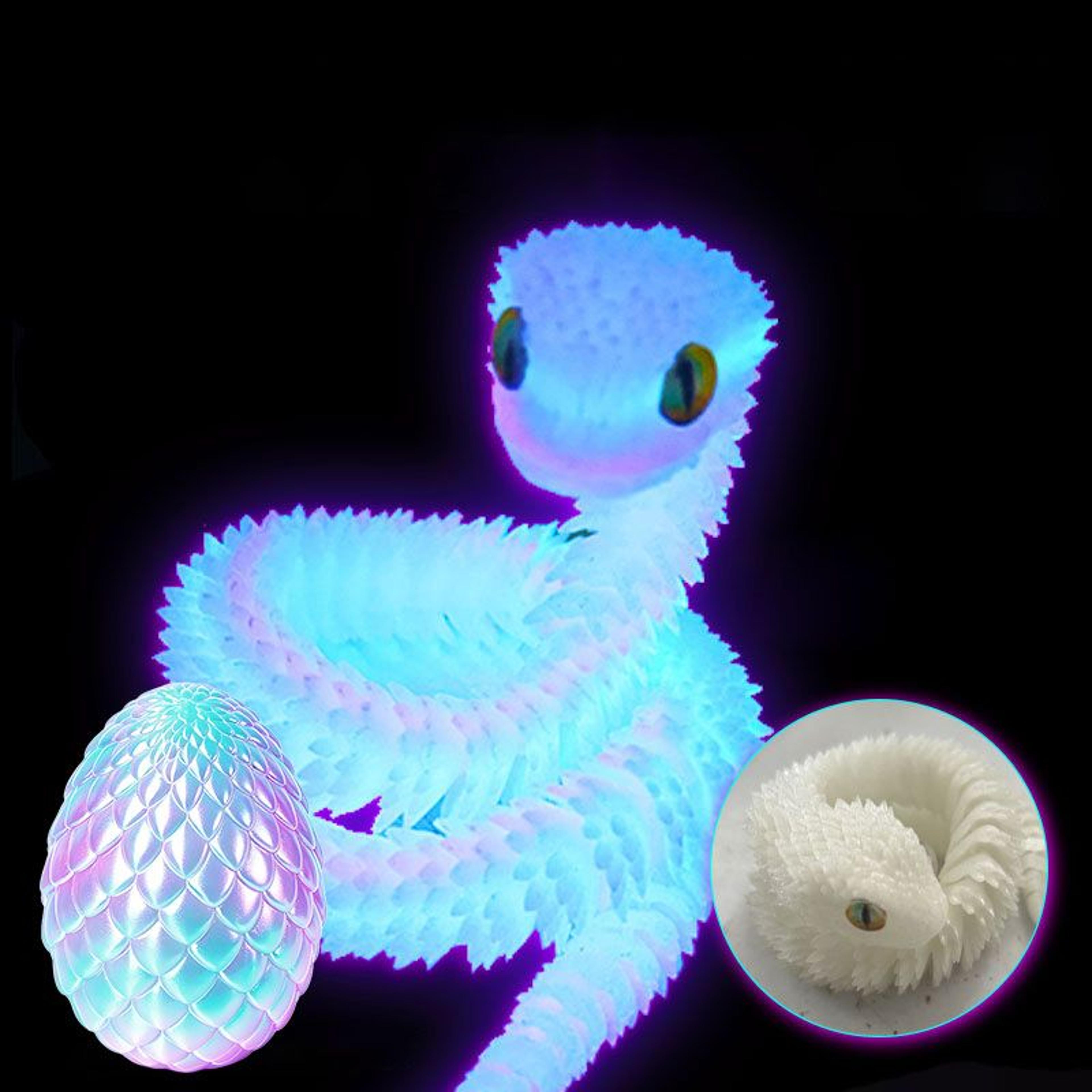 3D Printed Articulated Snake Figurine With Surprise Egg Container 5