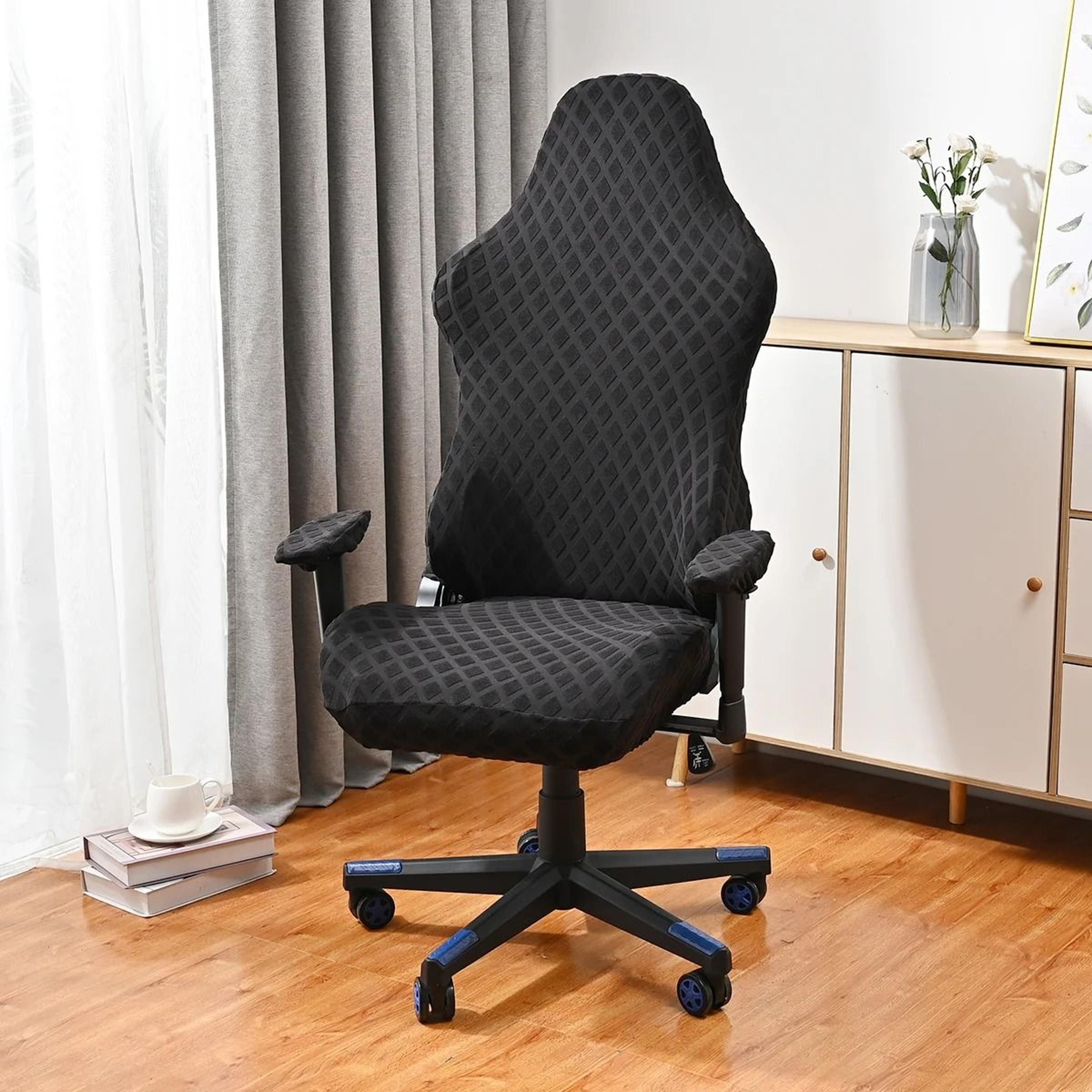 4Pcs Set Jacquard Gaming  Office Chair Cover With Armrest Covers 9