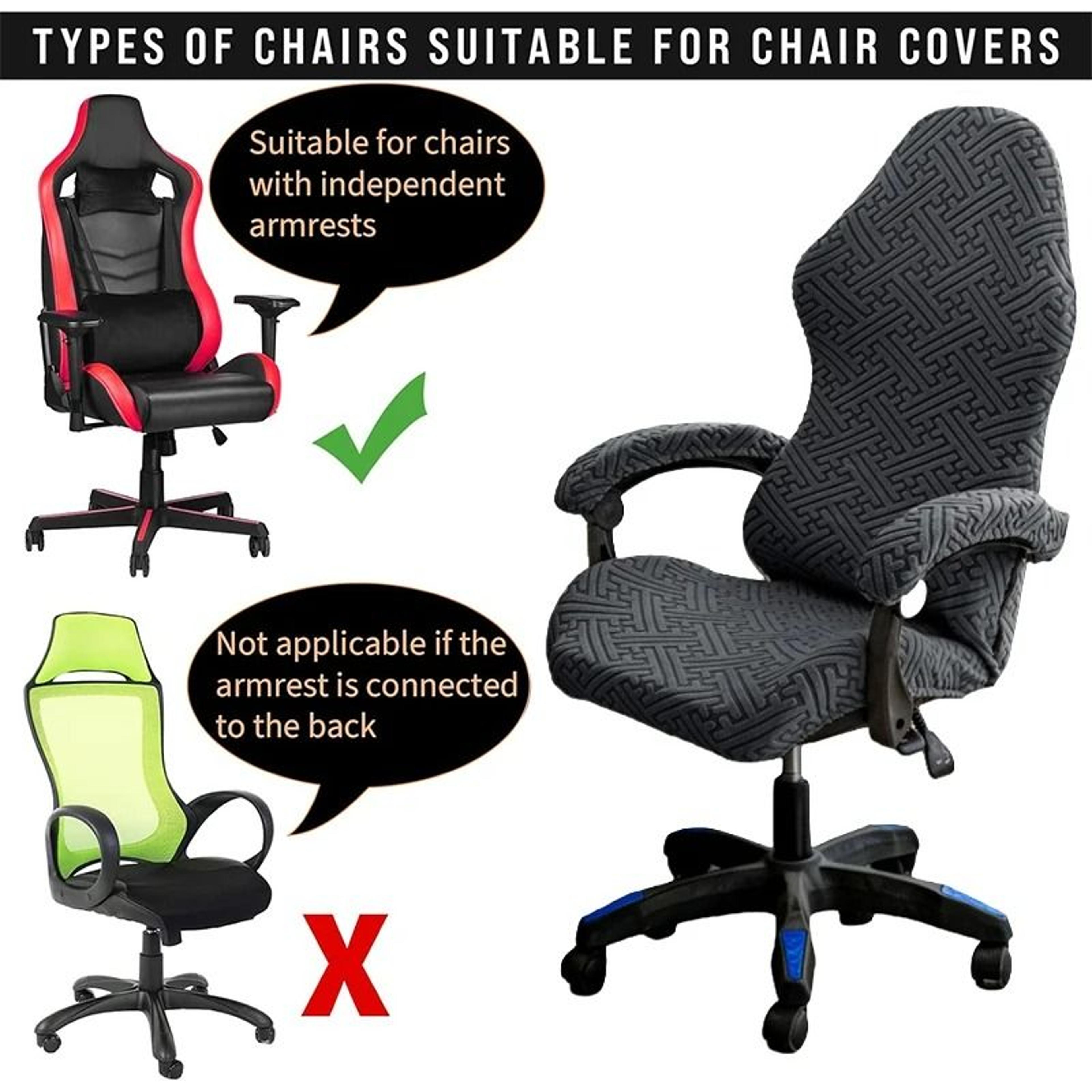 Jacquard ESports Gaming Chair Cover With Armrest Covers 4