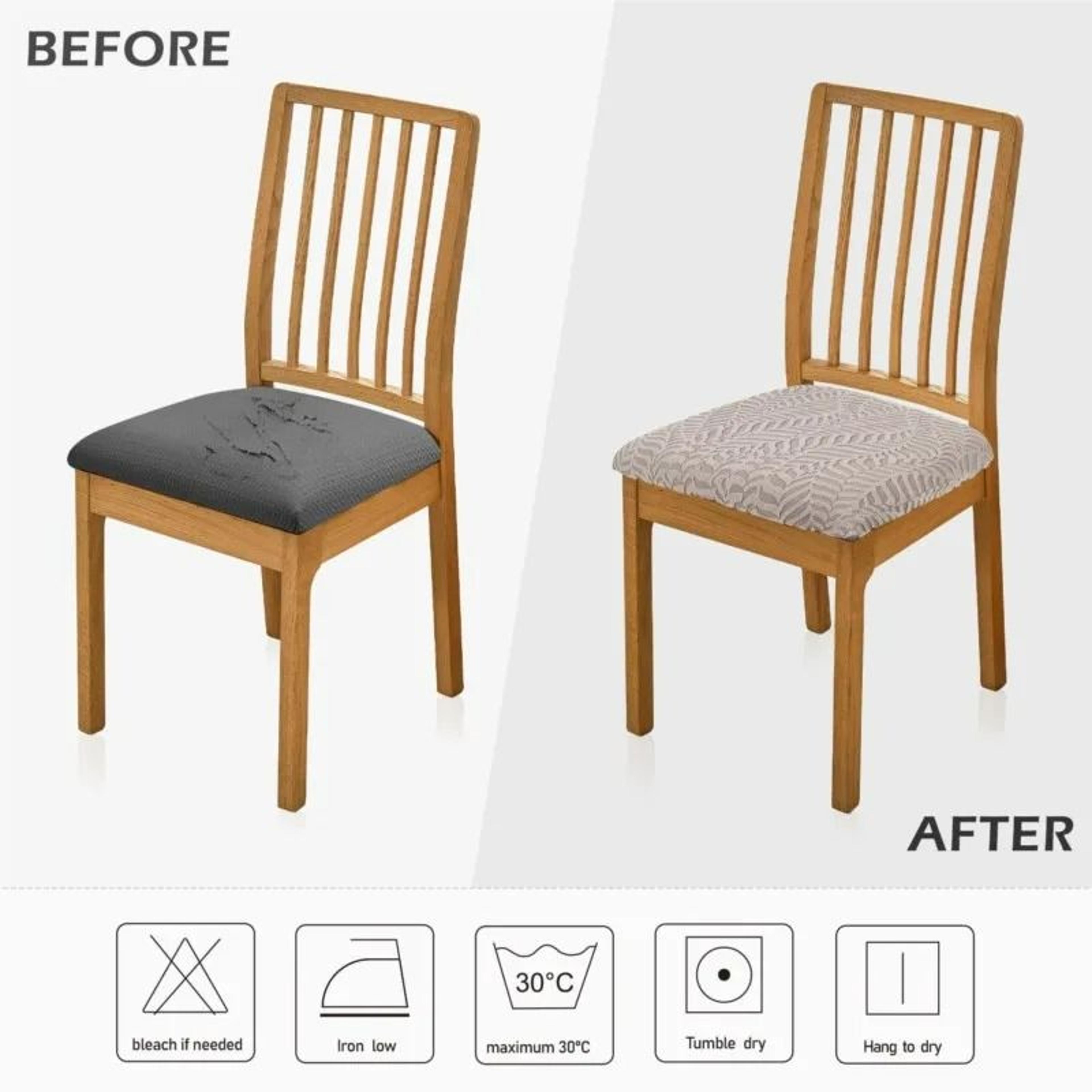 New Jacquard Elastic Universal Dining Chair Cover 5