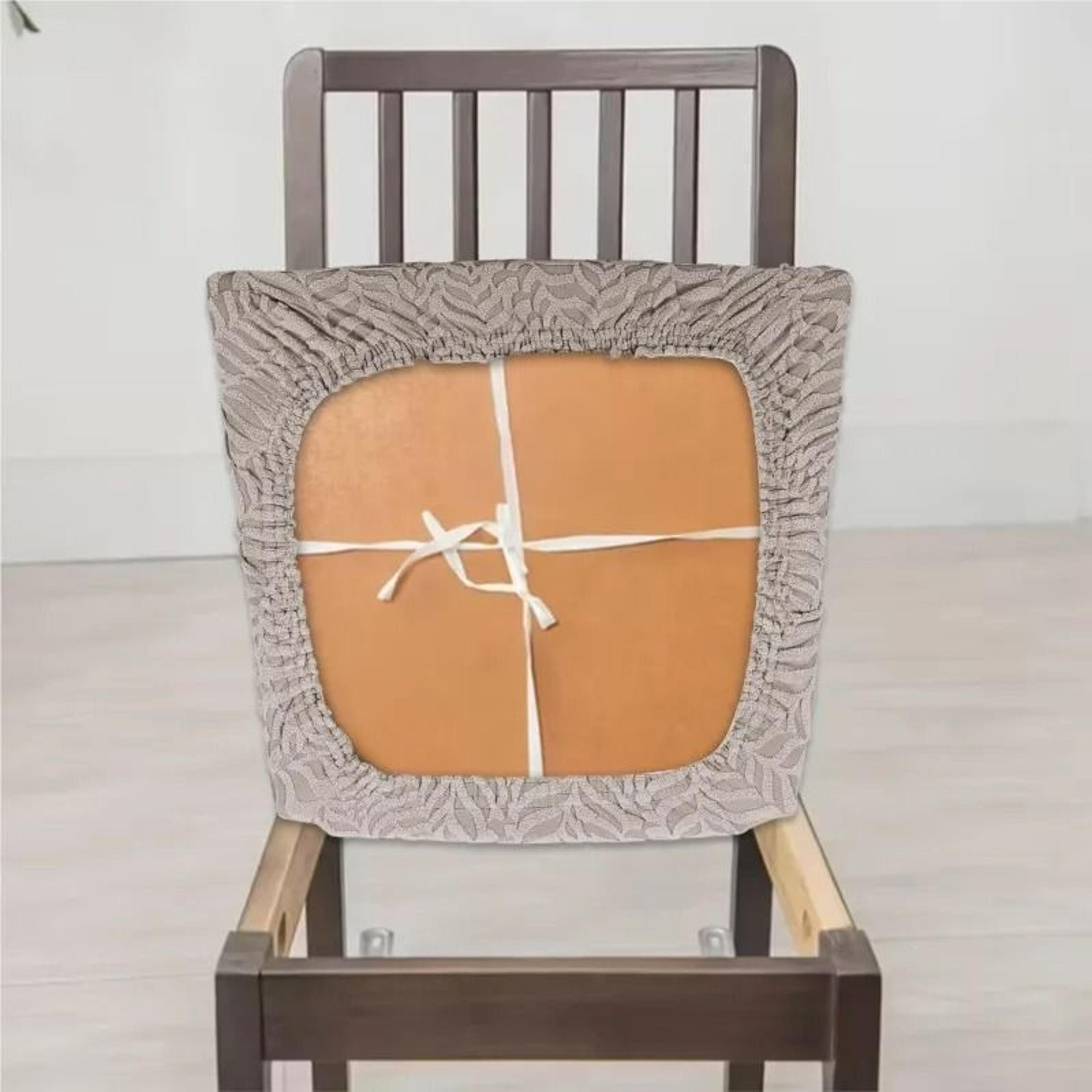New Jacquard Elastic Universal Dining Chair Cover 3