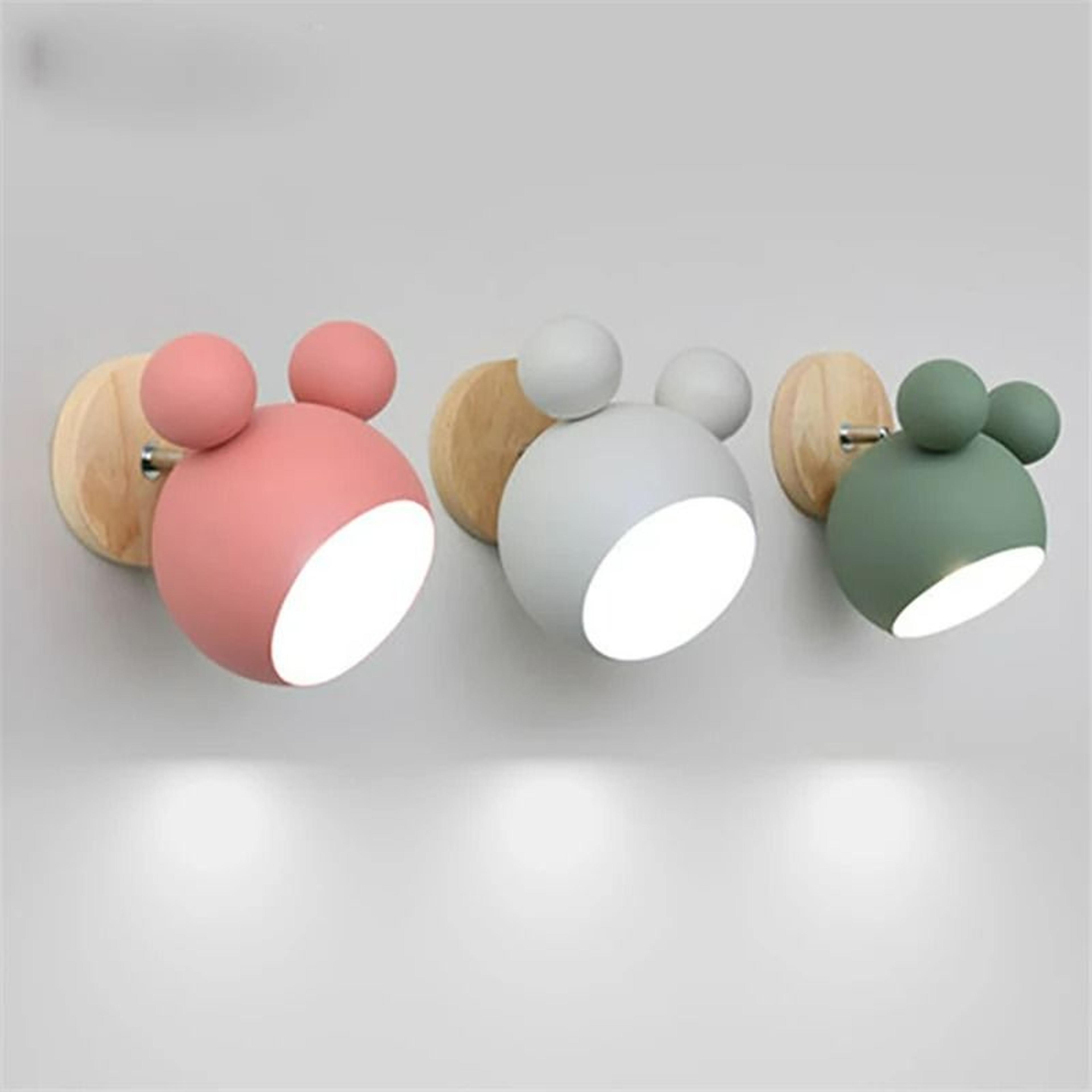 Nordic Mickey Mouse Silhouette Wall Sconce 2