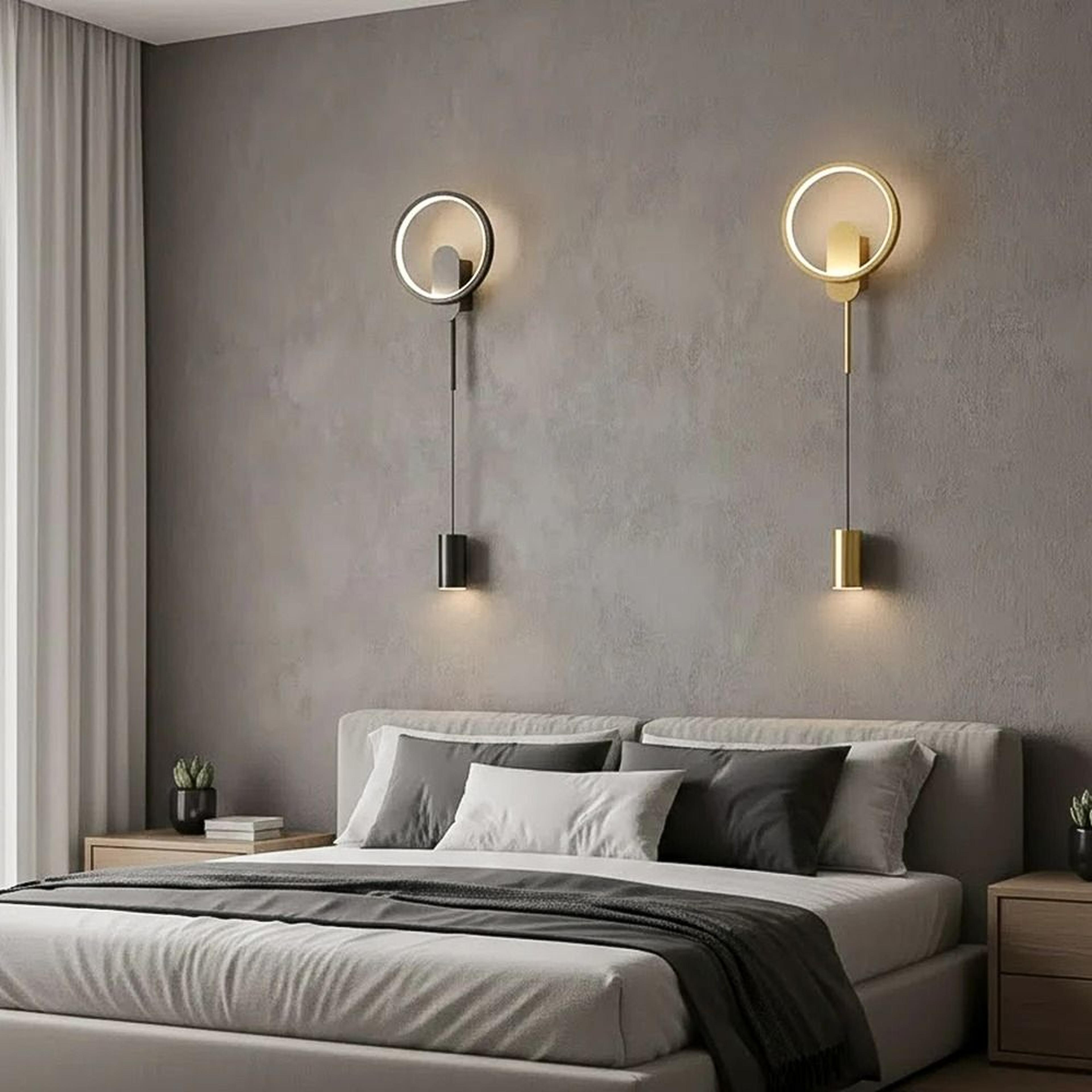 Modern Black  Gold LED Wall Sconce 2