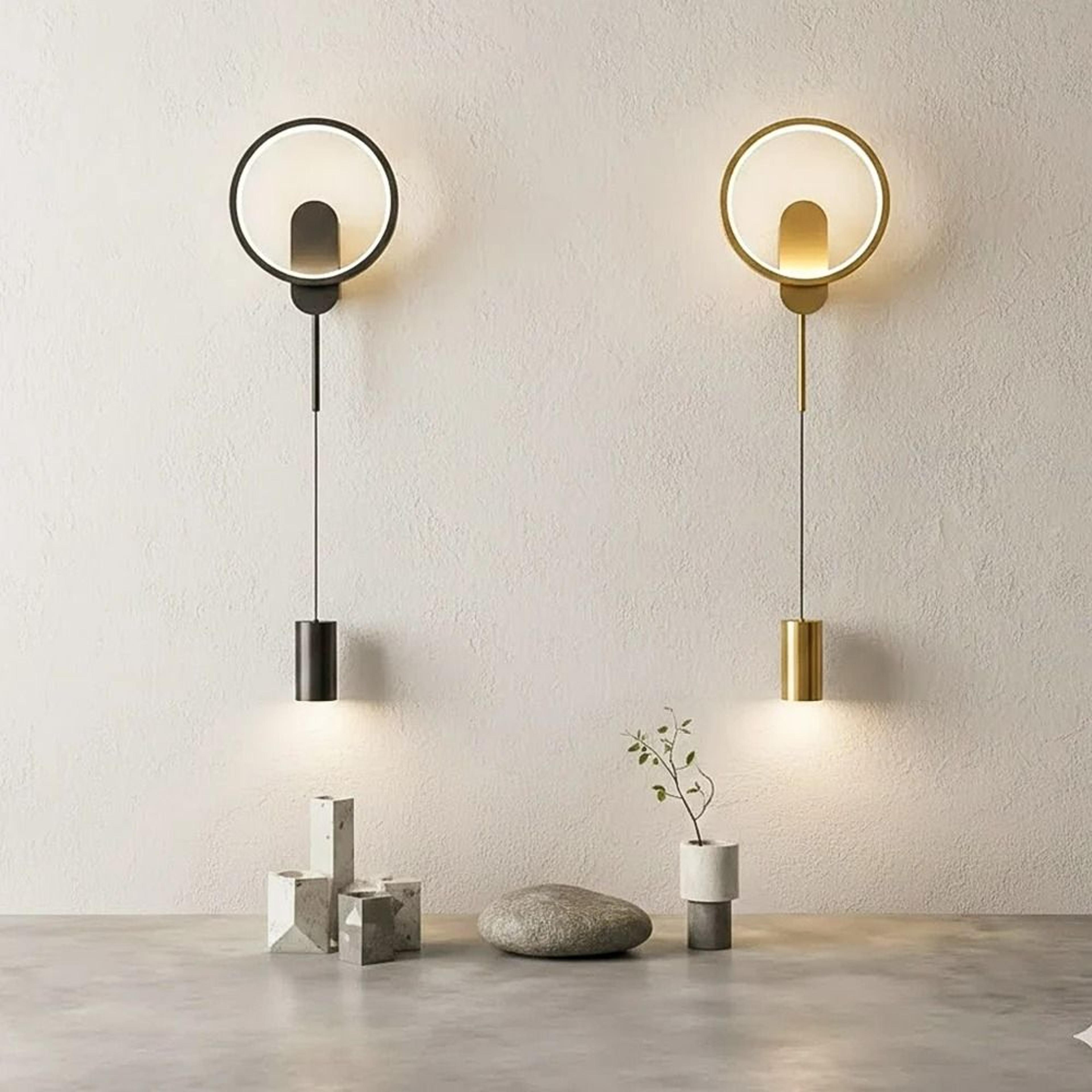 Modern Black  Gold LED Wall Sconce 1